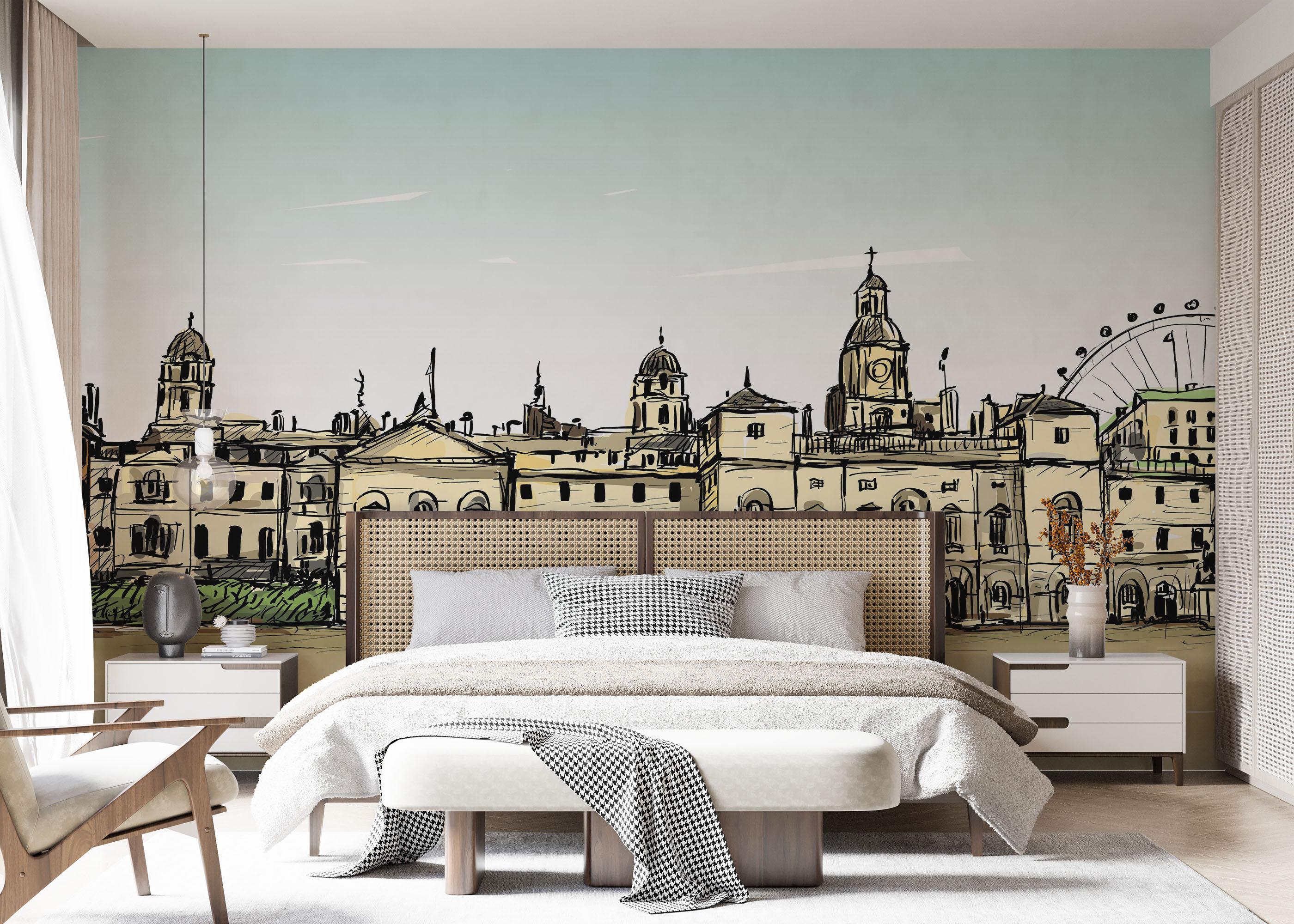 Fototapeta Cream City Sketch mockup 7