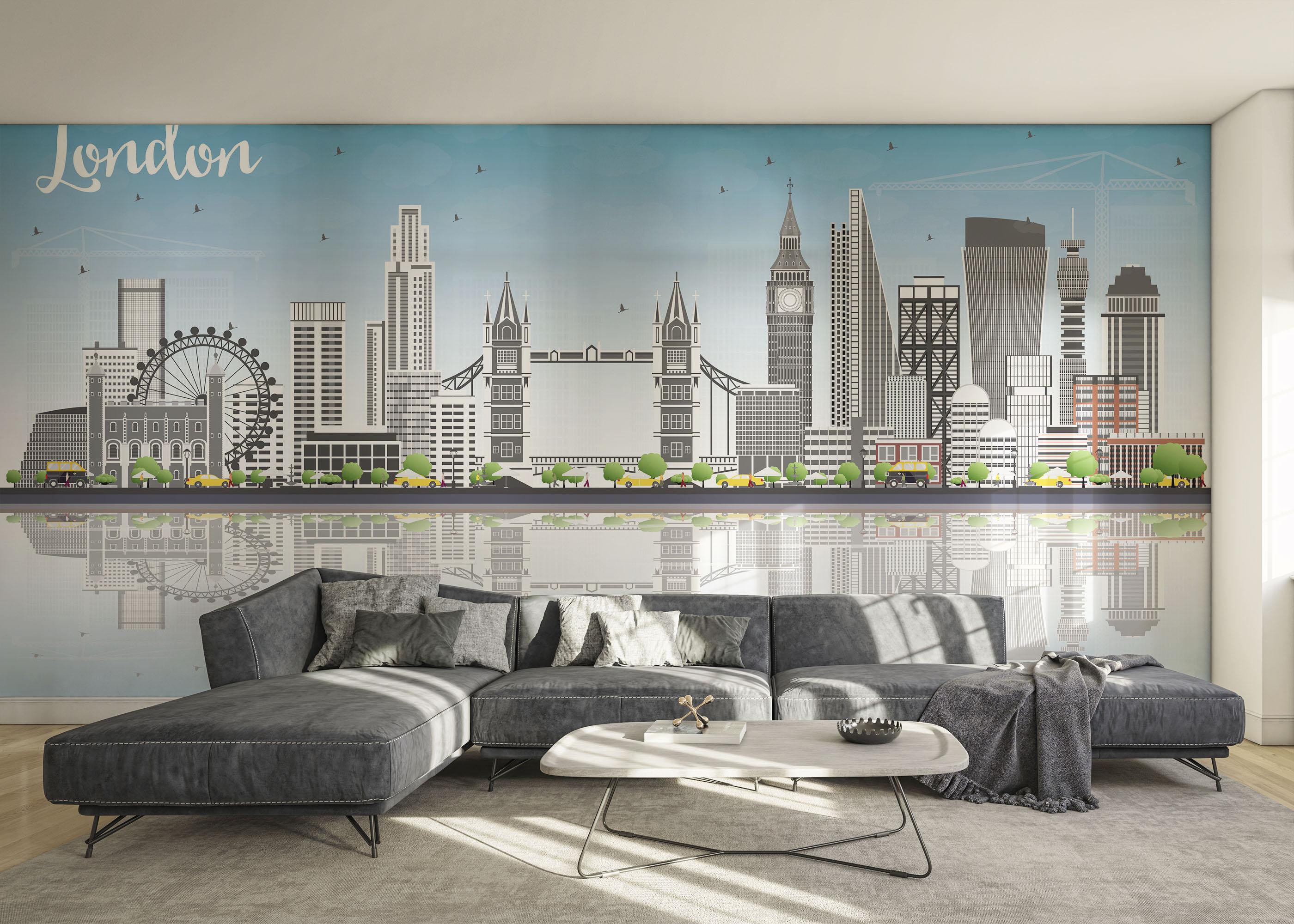 Fototapeta London Water mockup 0
