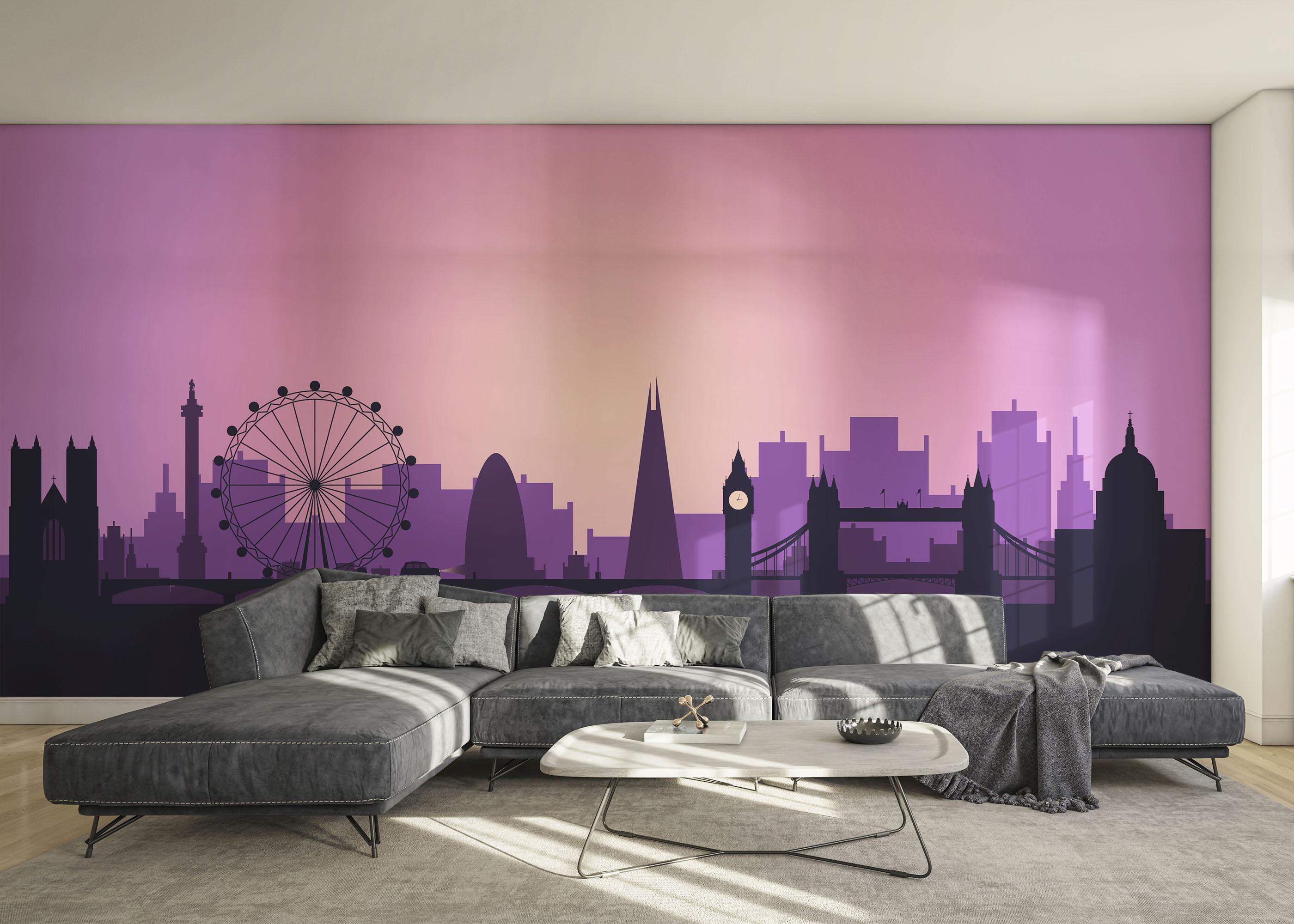Fototapeta Purple Sky London mockup 0