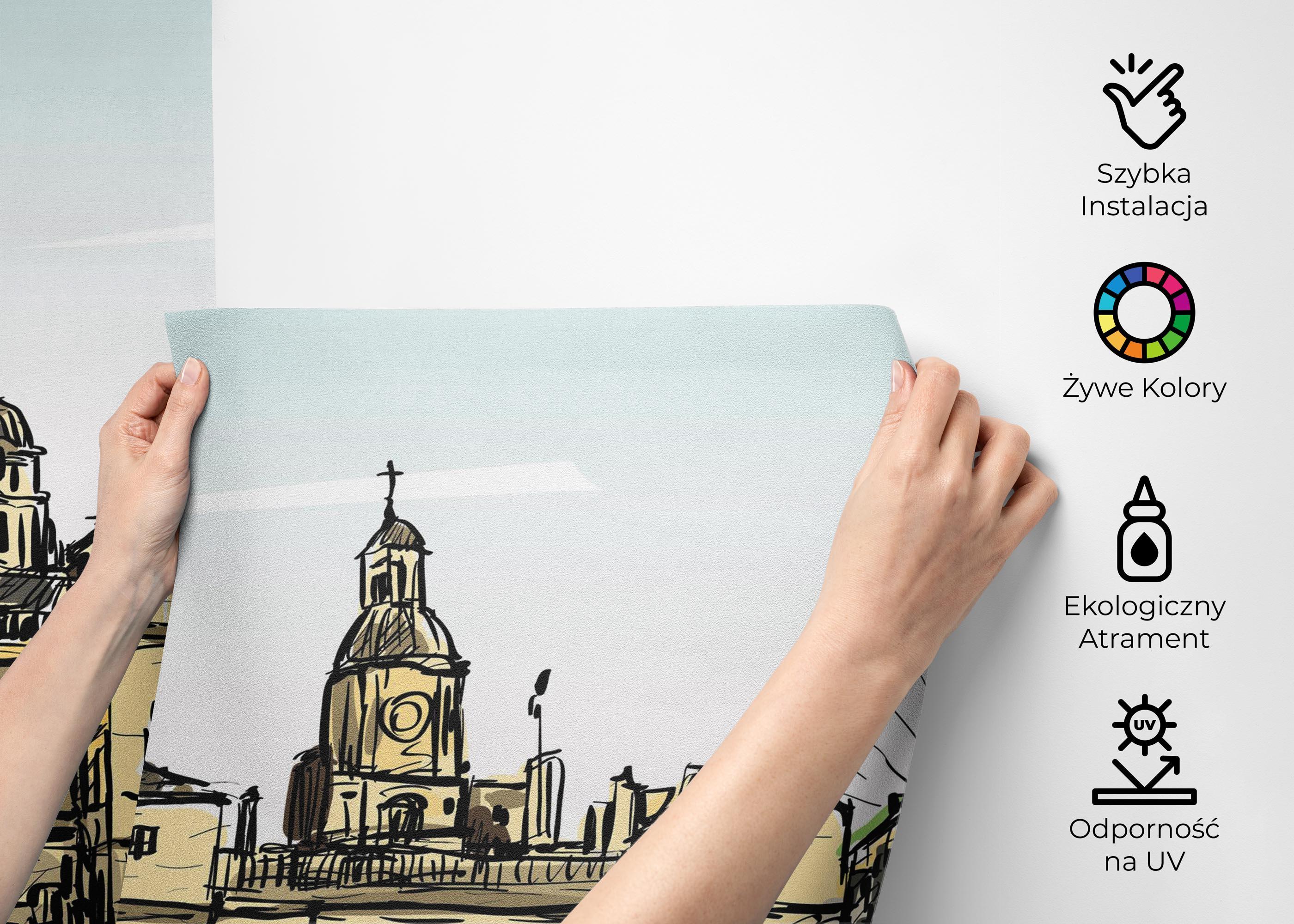 Fototapeta Cream City Sketch mockup 2