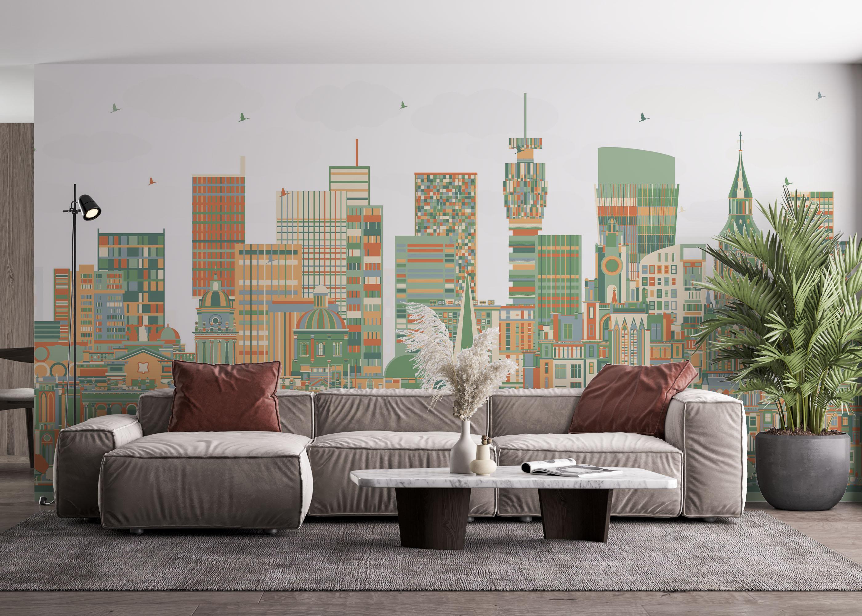 Fototapeta Grey Orange England mockup 4