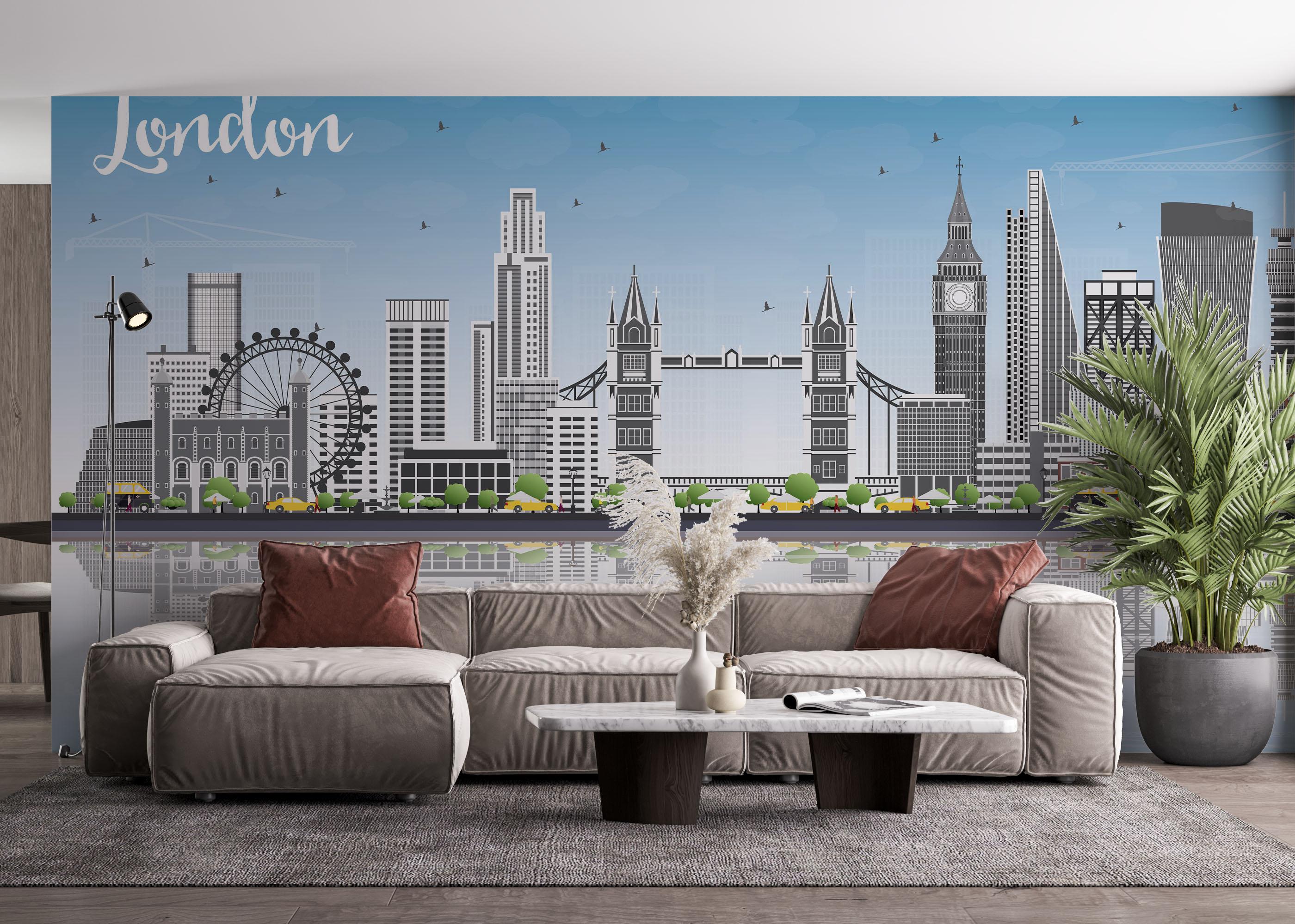 Fototapeta London Water mockup 4