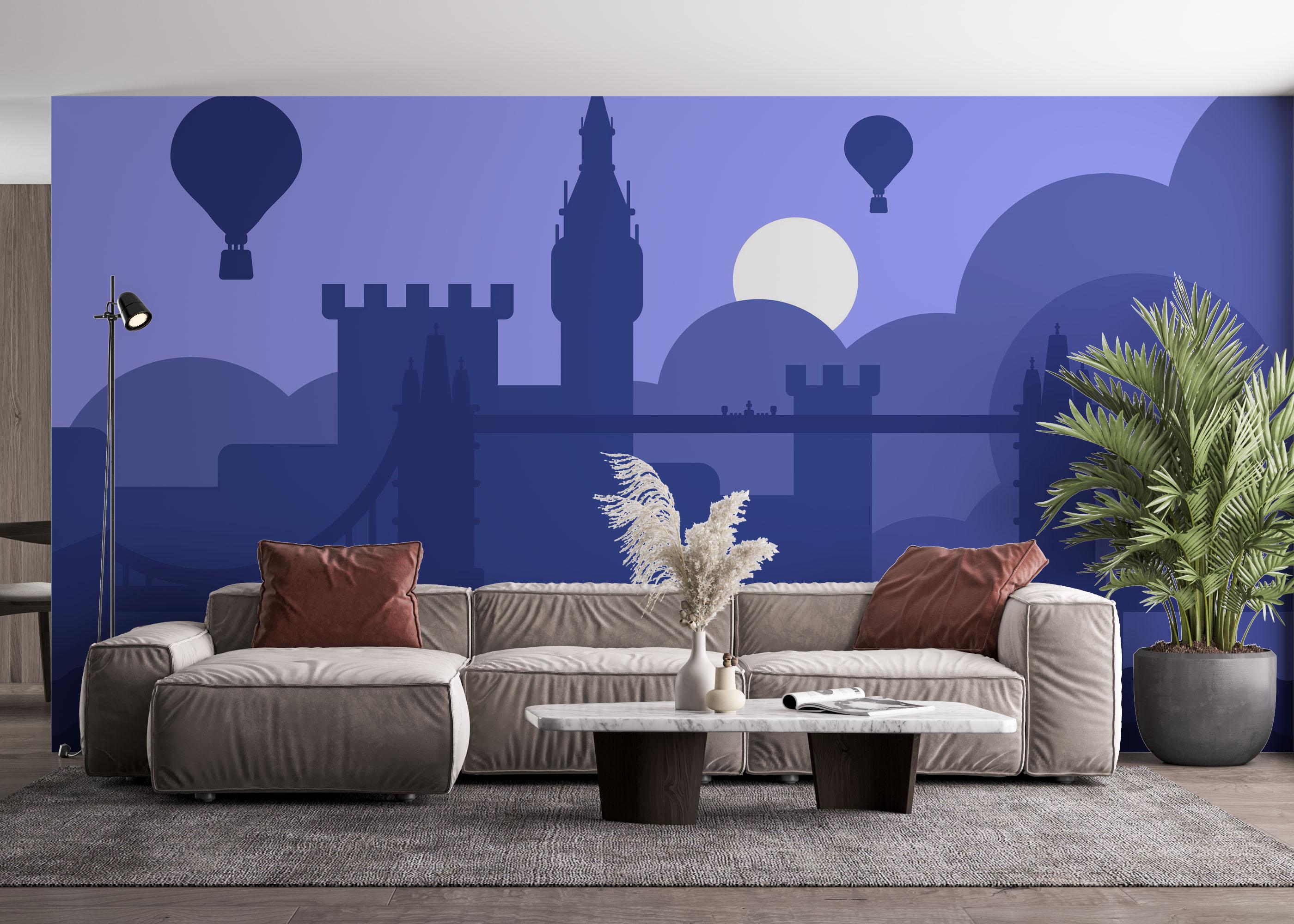 Fototapeta Purple Night London mockup 4
