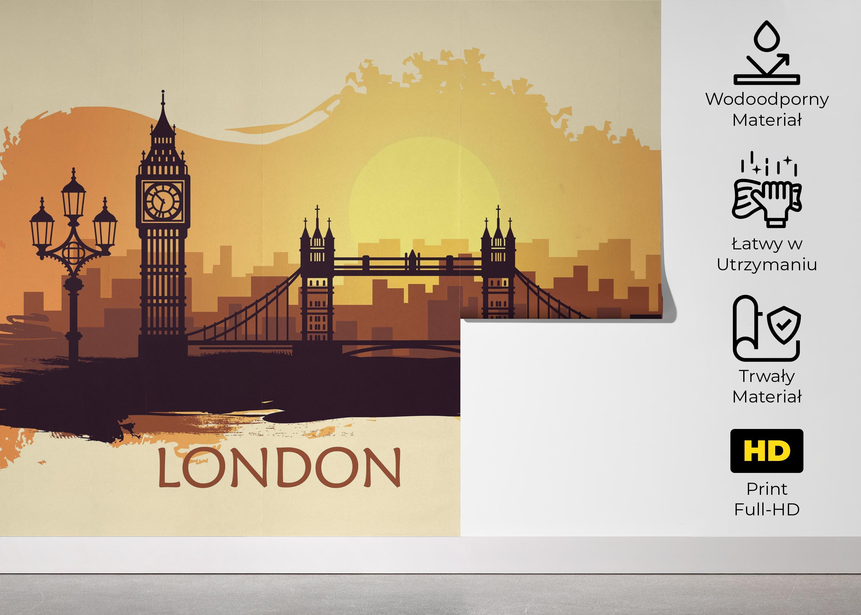 Fototapeta Big Sun London mockup 5
