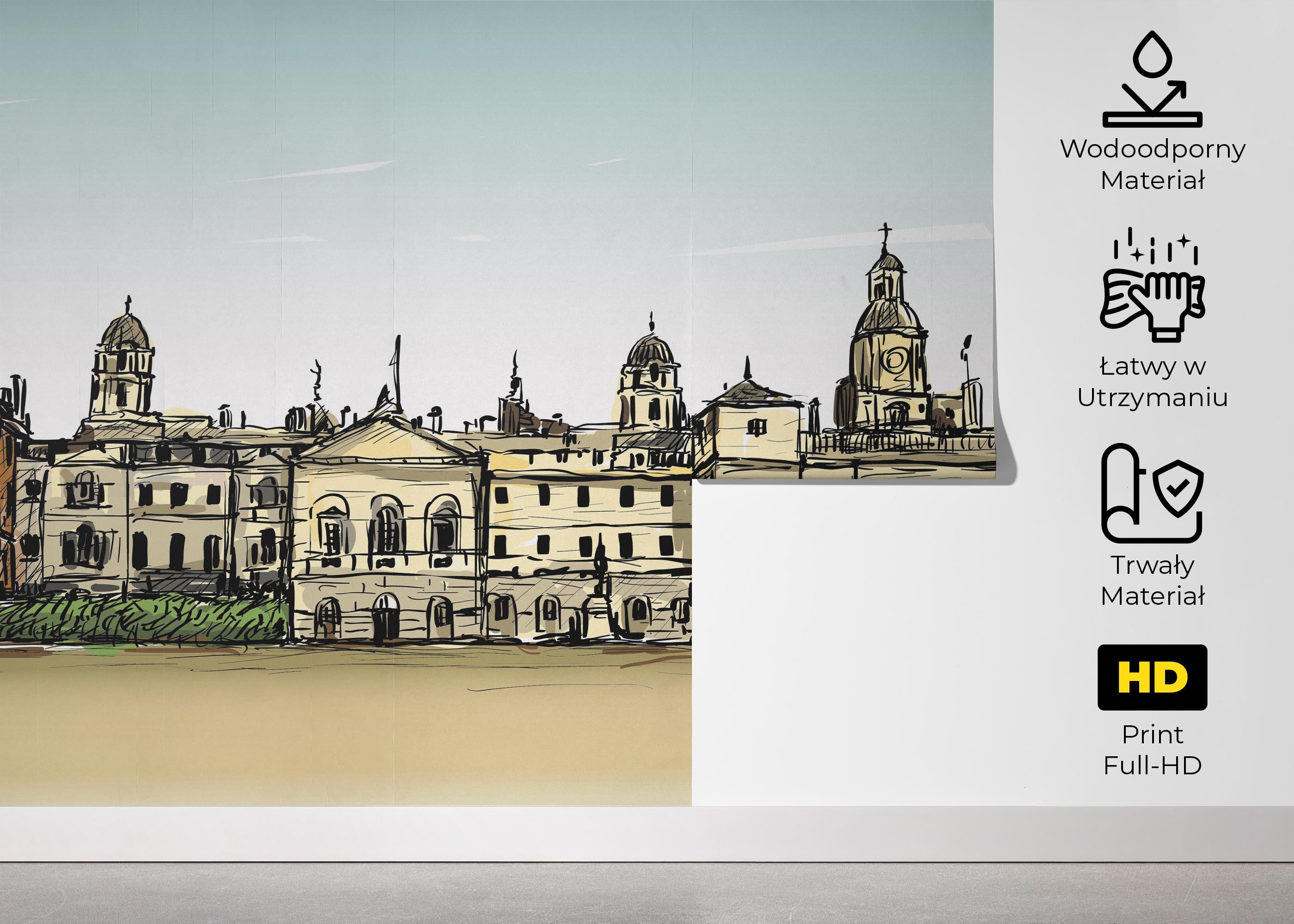 Fototapeta Cream City Sketch mockup 5
