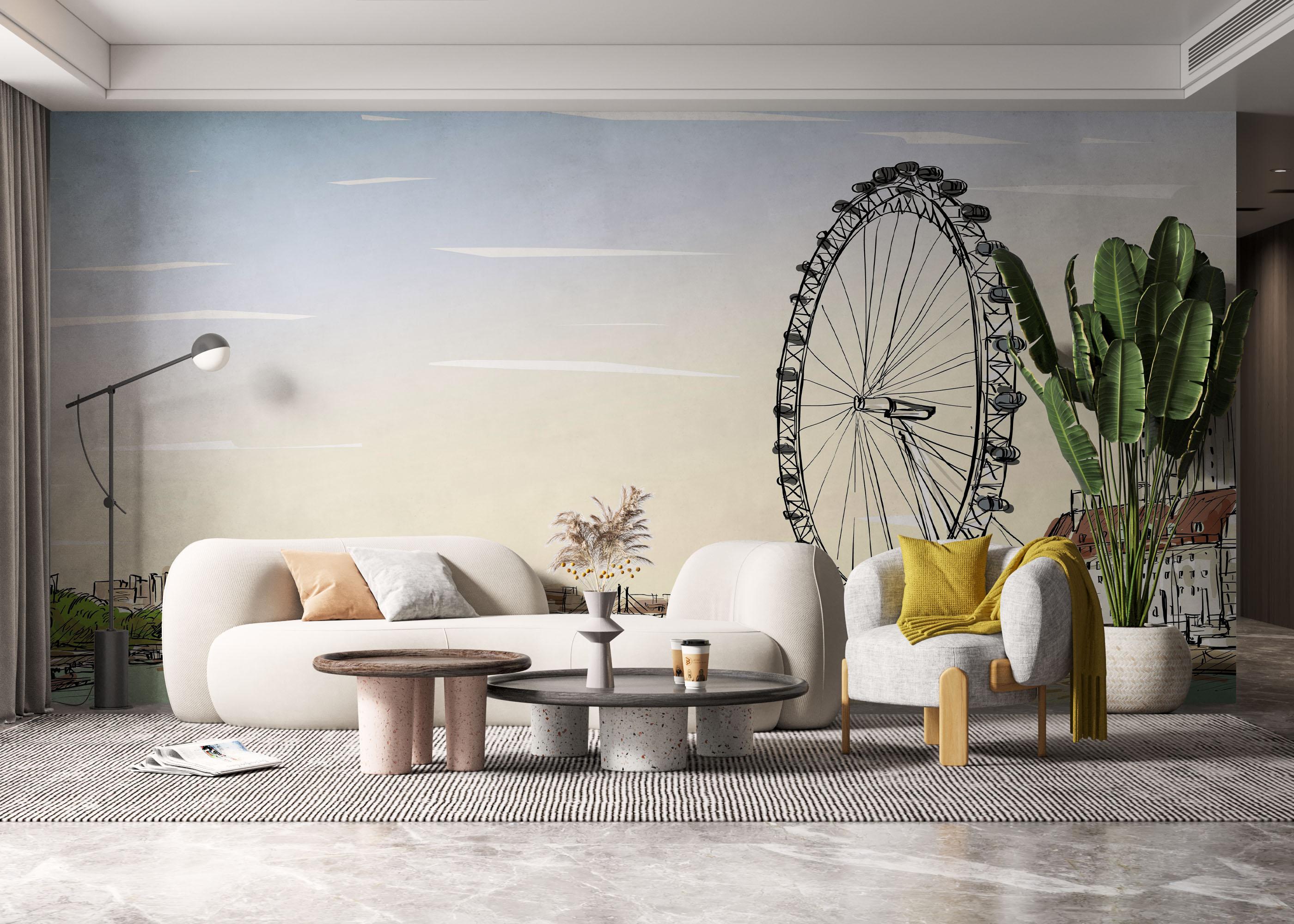 Fototapeta Fun View Sketch mockup 6