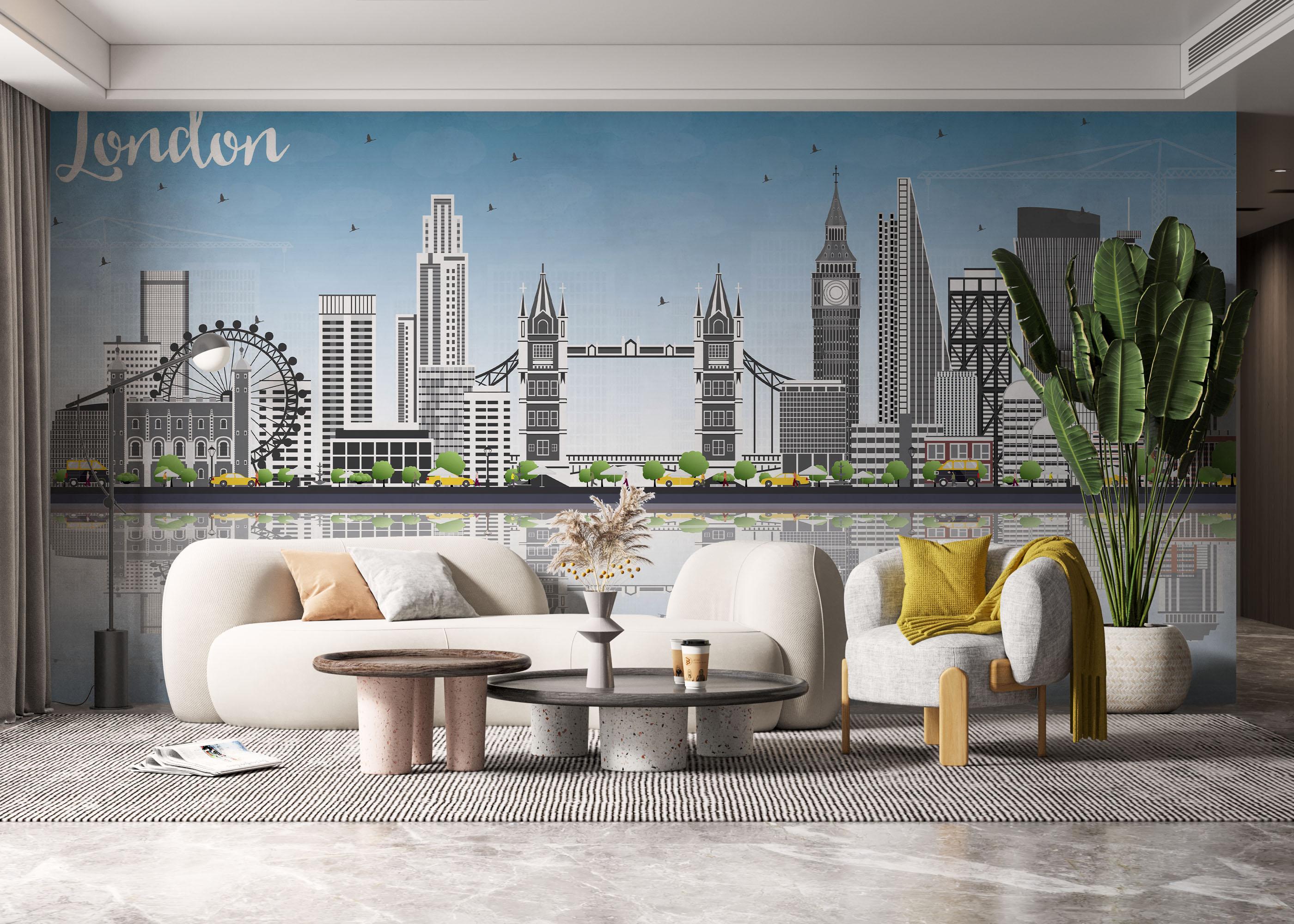 Fototapeta London Water mockup 6