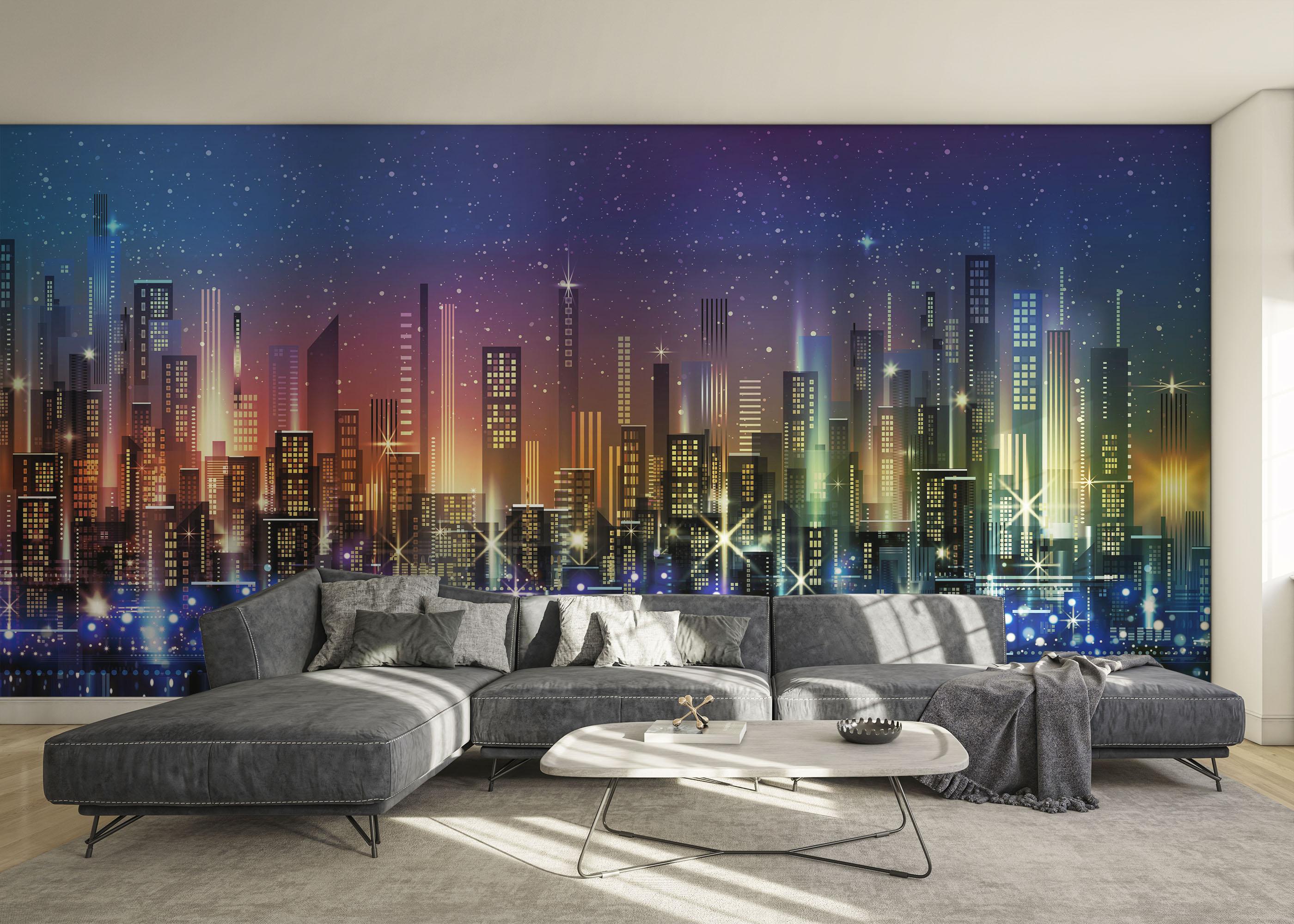 Fototapeta Blue Sky City mockup 0