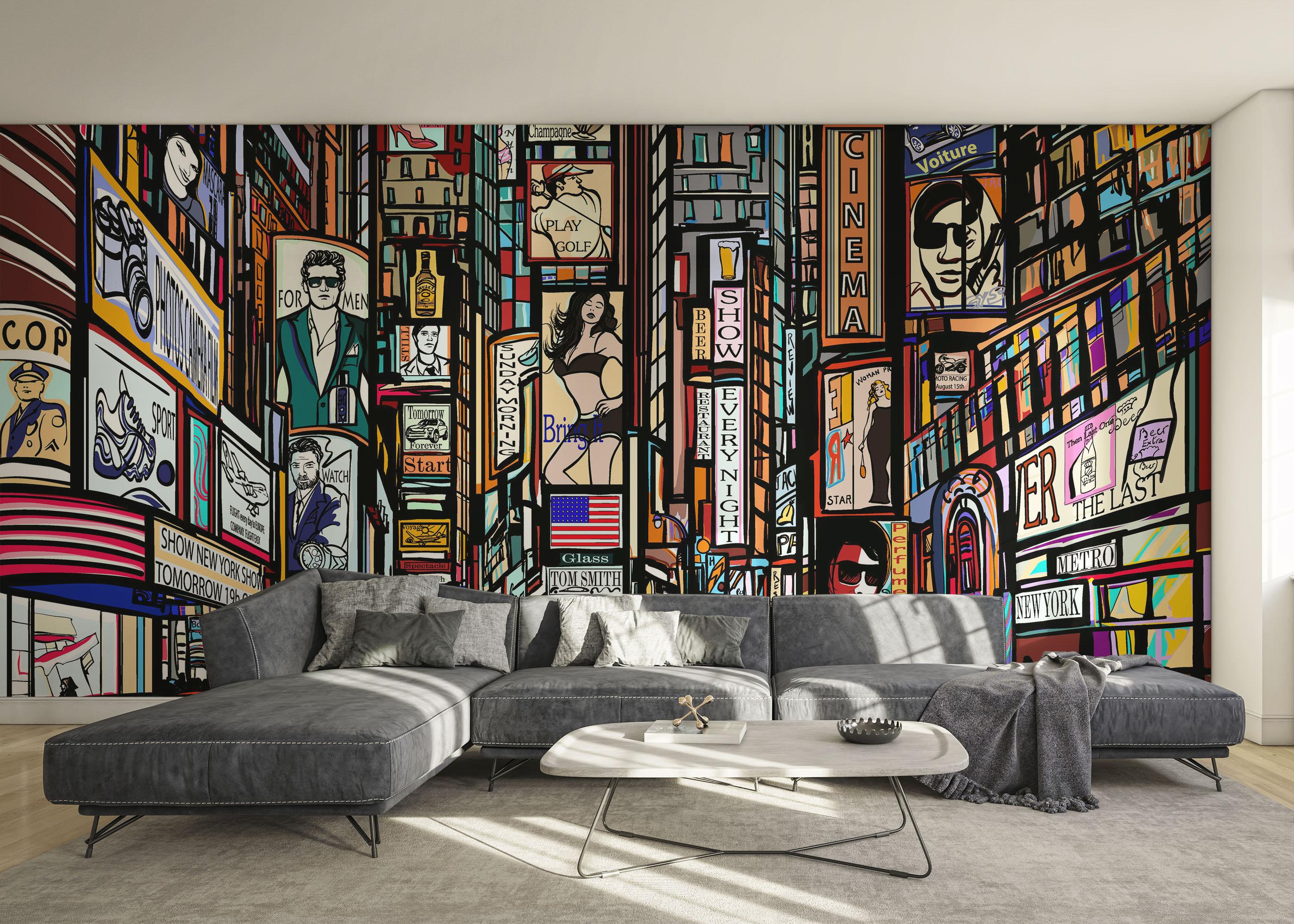 Fototapeta Color City New York mockup 0