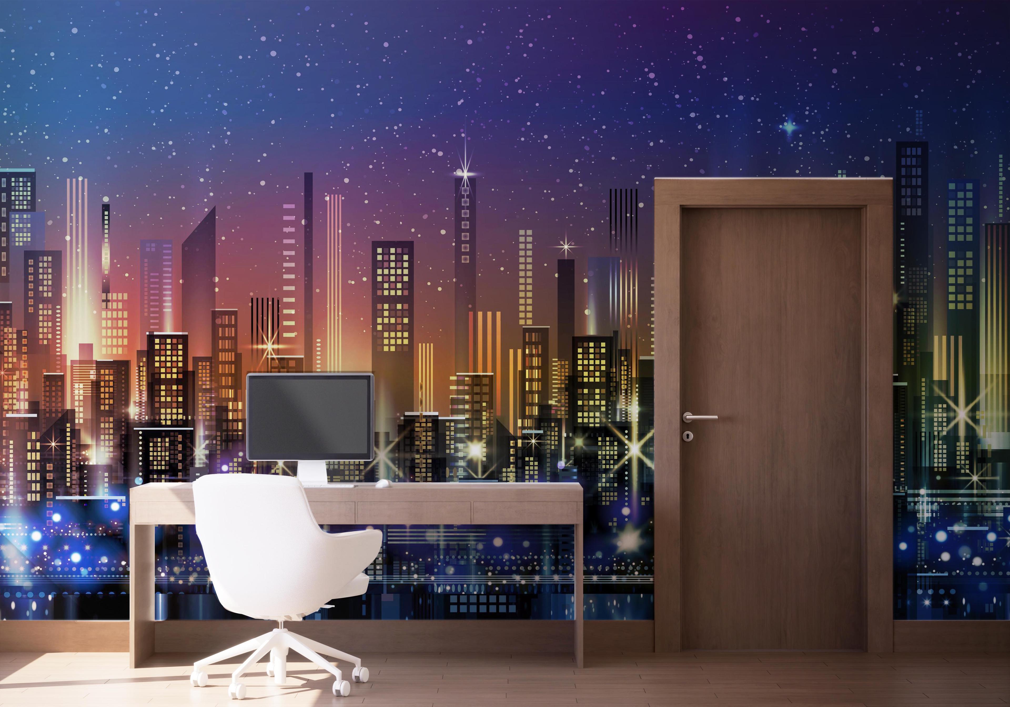 Fototapeta Blue Sky City mockup 1