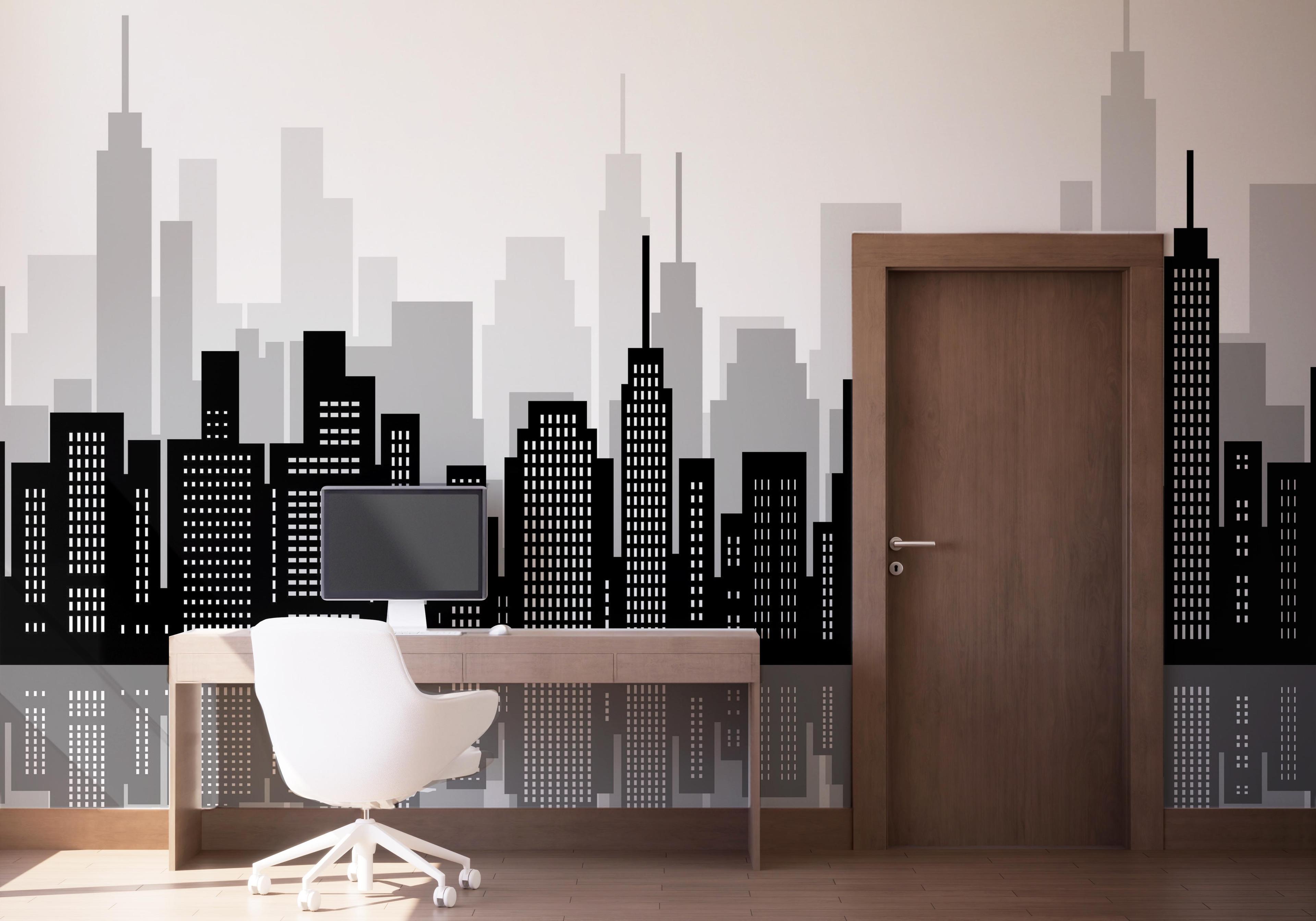 Fototapeta Buildings River mockup 1