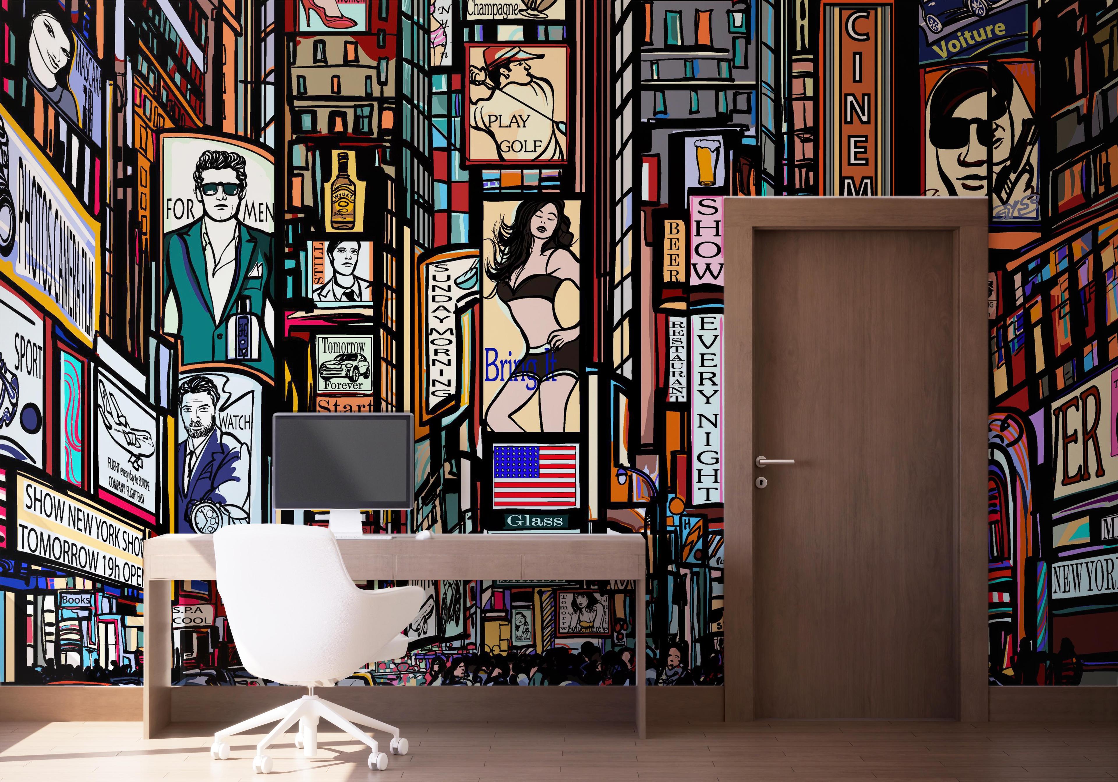 Fototapeta Color City New York mockup 1