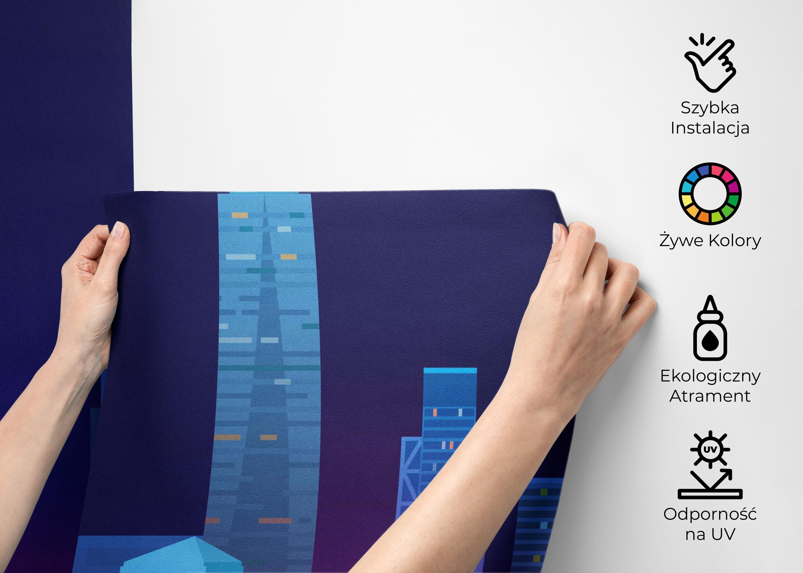 Fototapeta Blue Skyline Nyc mockup 2