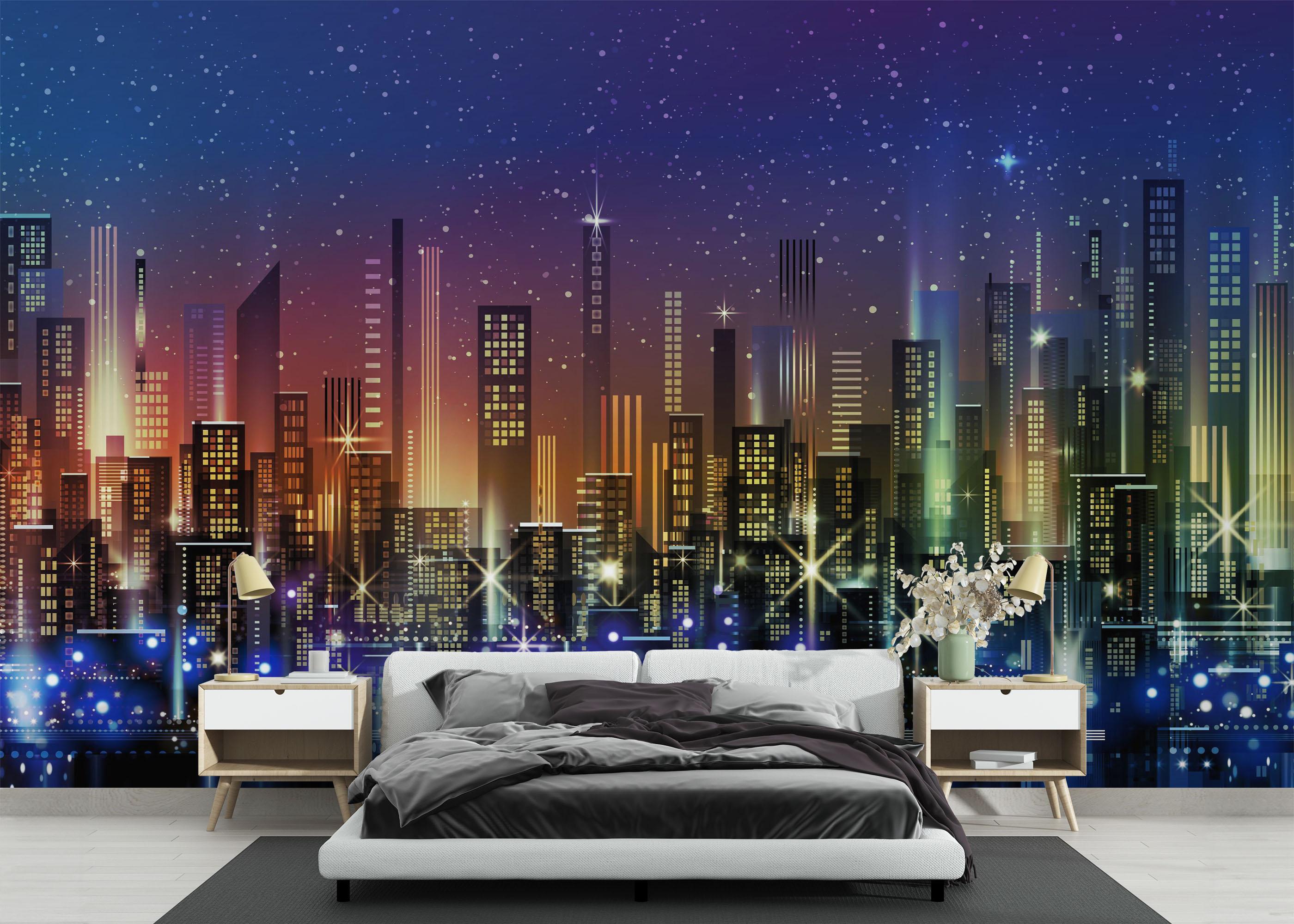 Fototapeta Blue Sky City mockup 3