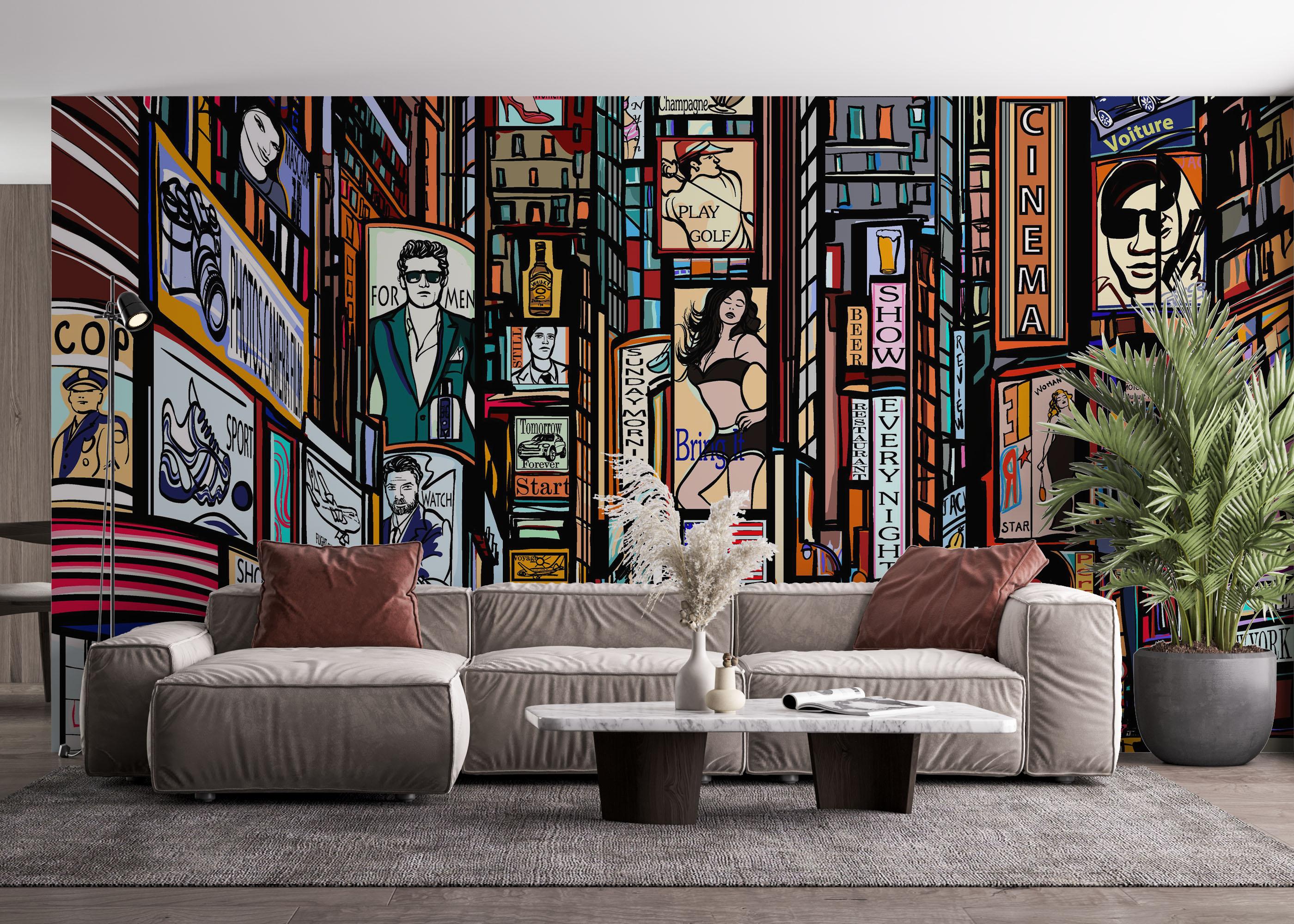 Fototapeta Color City New York mockup 4