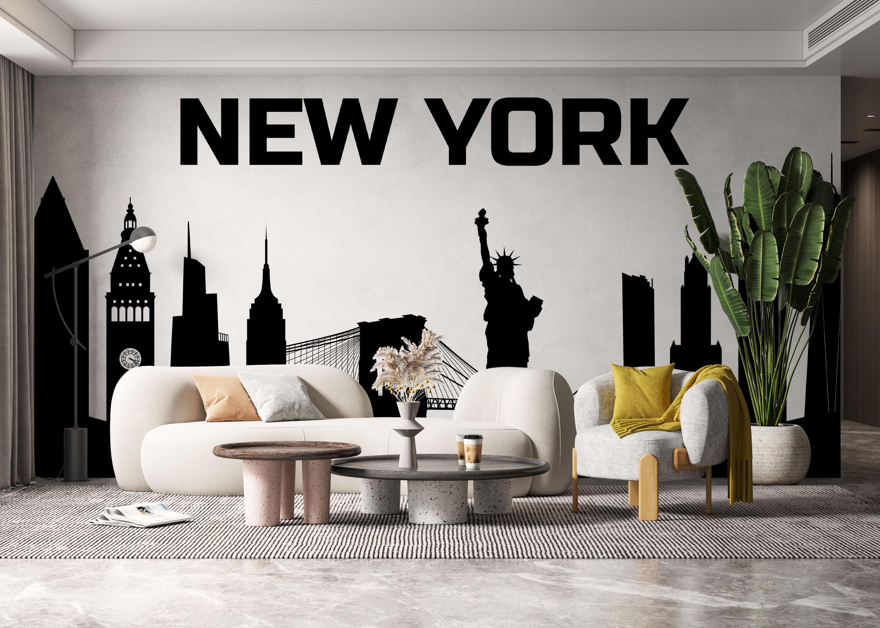 Fototapeta Big New York Text mockup 6