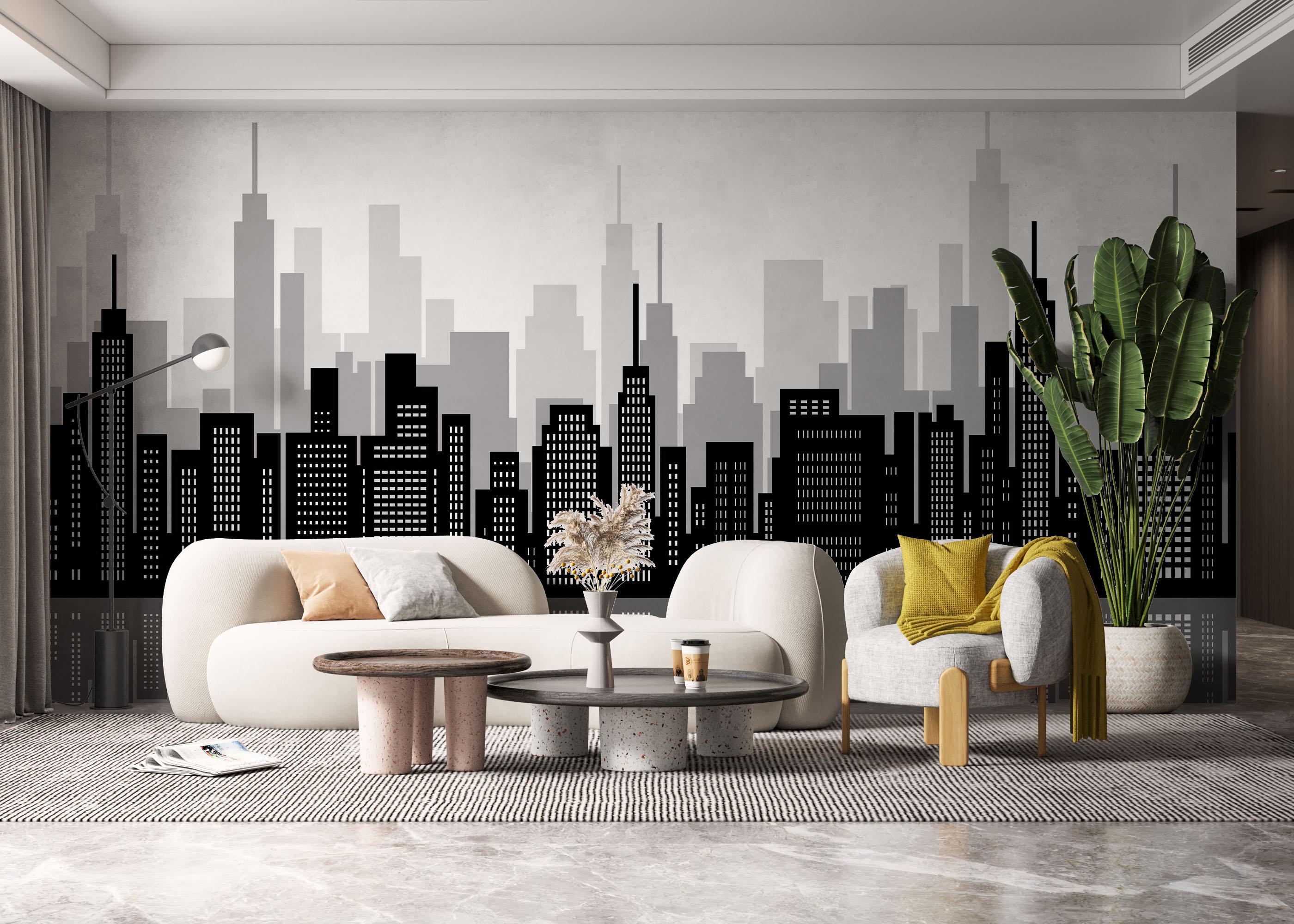 Fototapeta Buildings River mockup 6