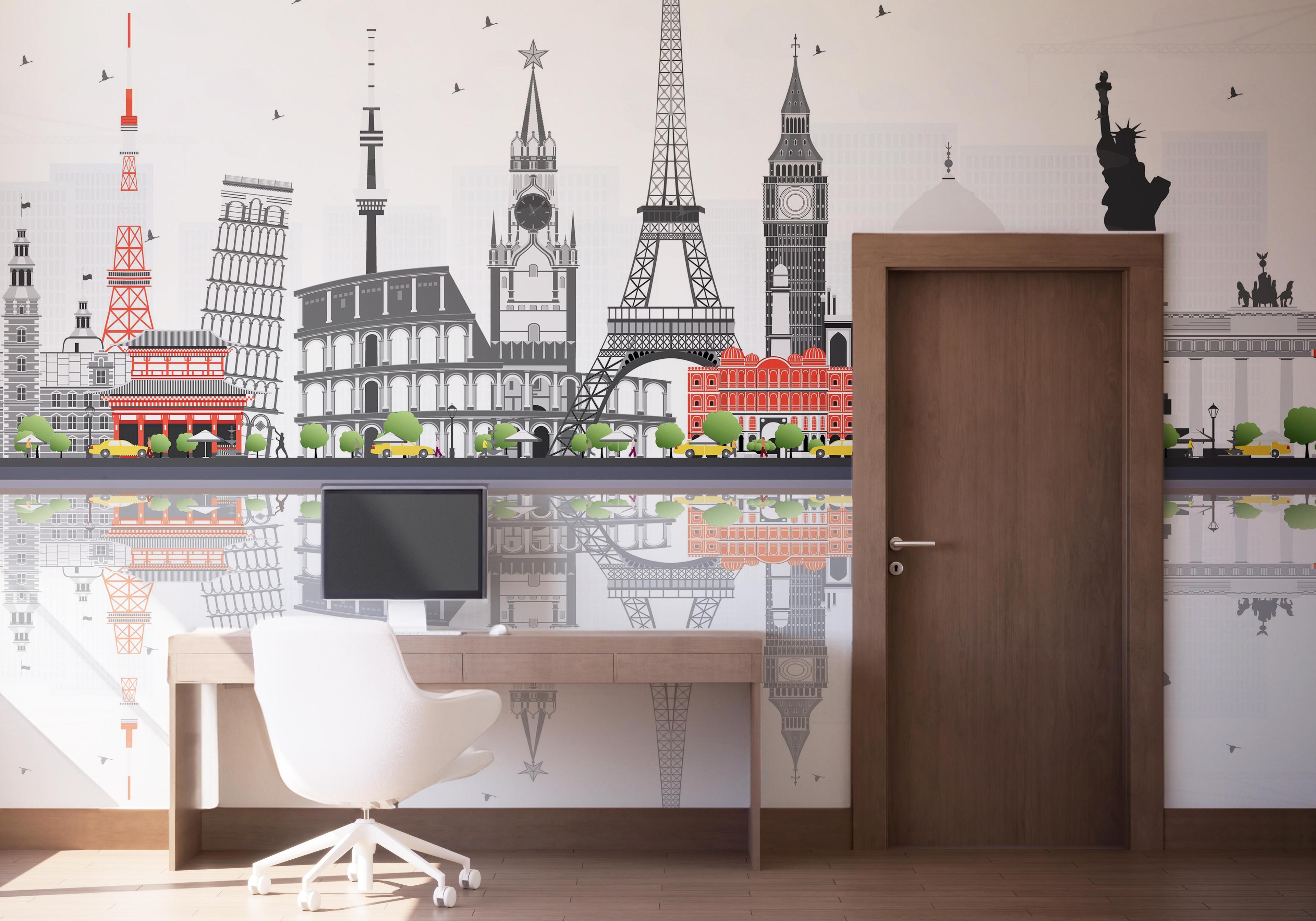 Fototapeta Around The World mockup 1