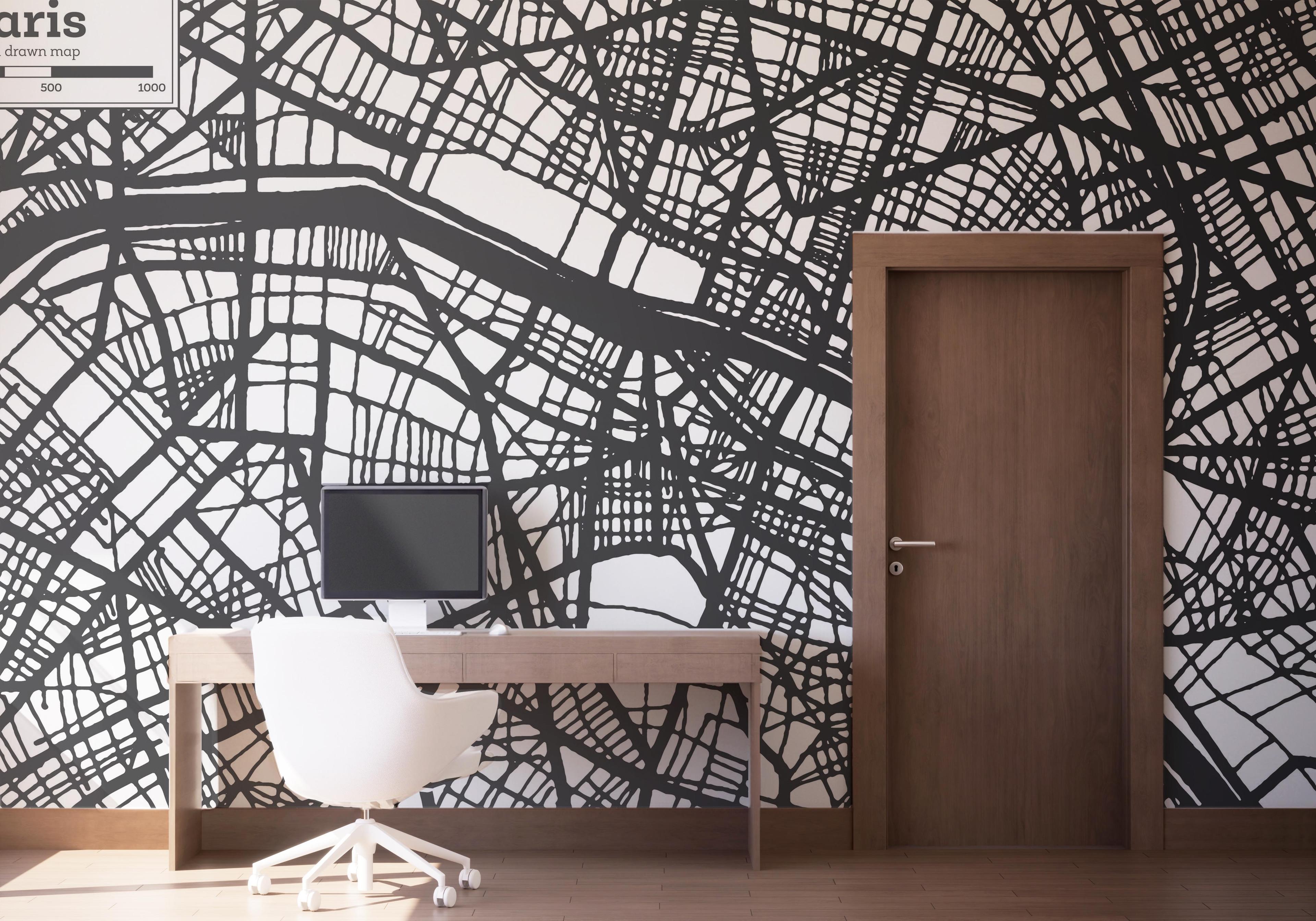 Fototapeta Paris City Map mockup 1