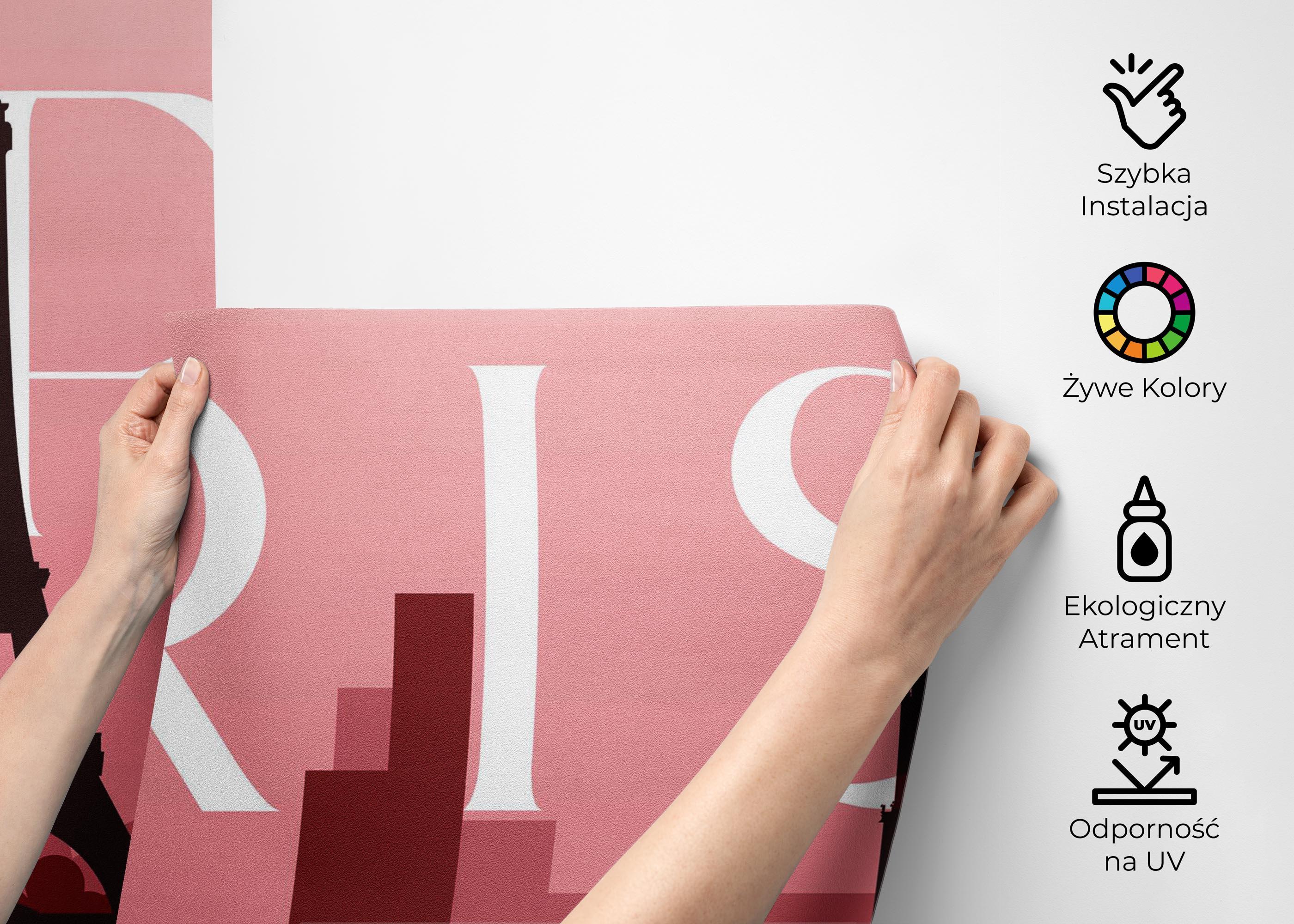 Fototapeta Red Light Paris mockup 2