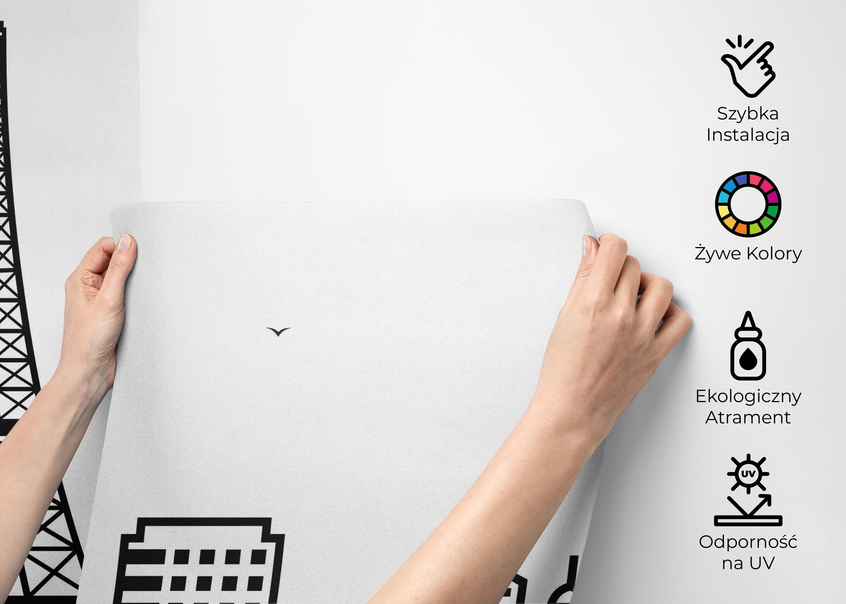 Fototapeta Simple Line Paris mockup 2