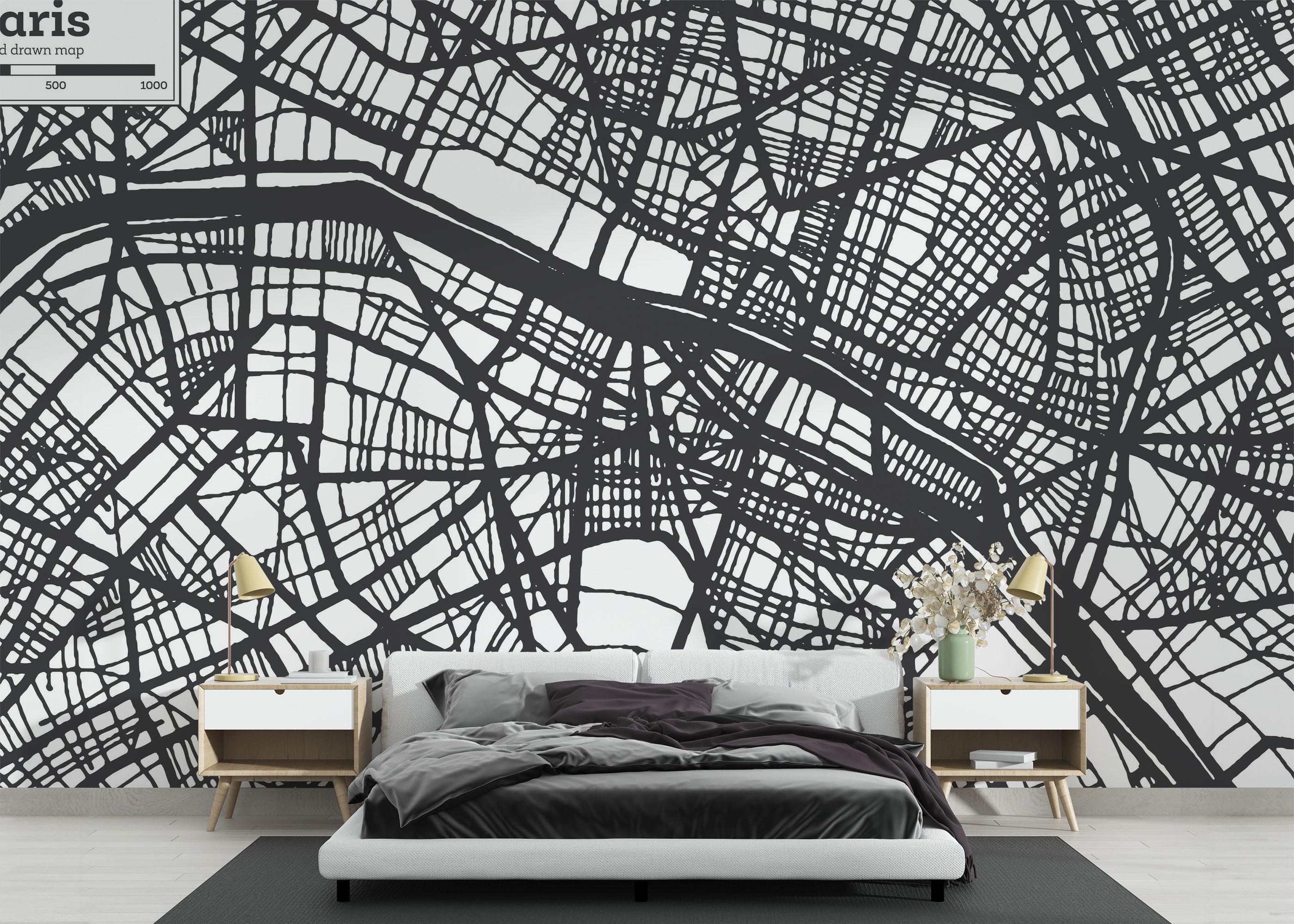Fototapeta Paris City Map mockup 3