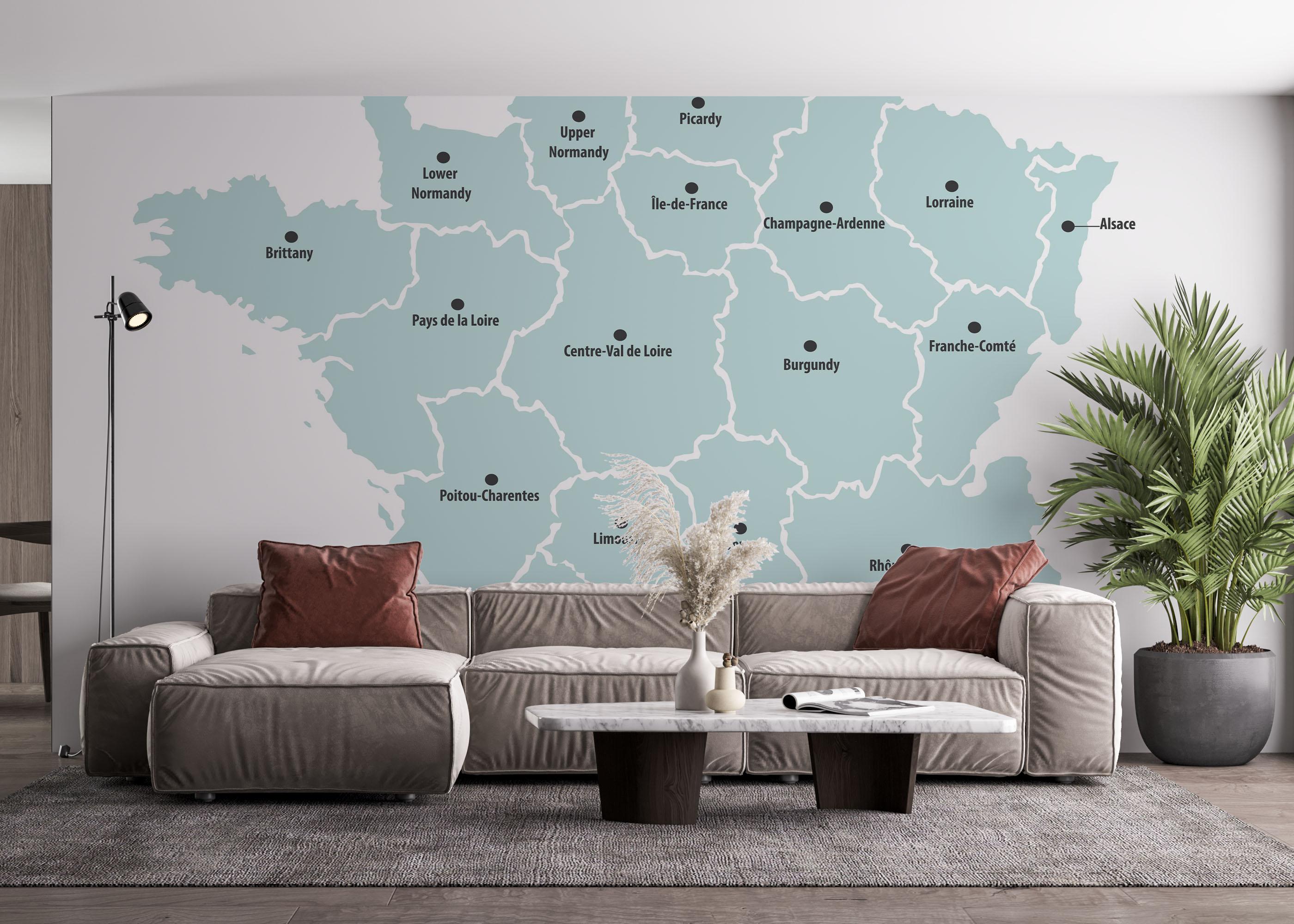 Fototapeta France Regions mockup 4