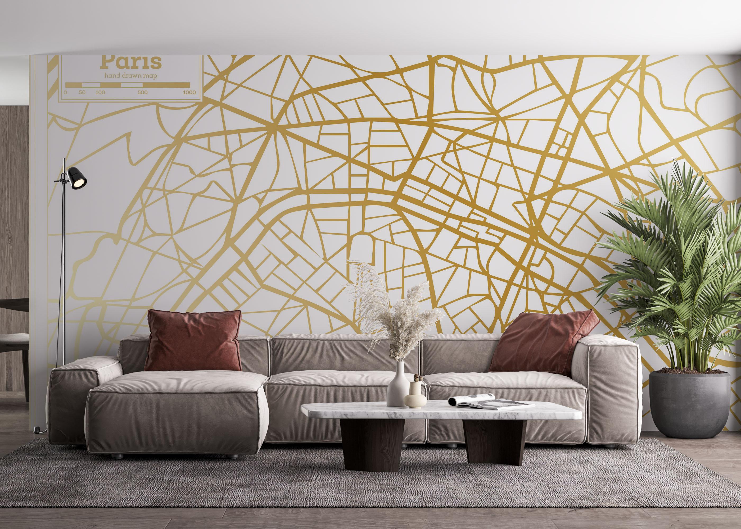 Fototapeta Gold City Paris mockup 4