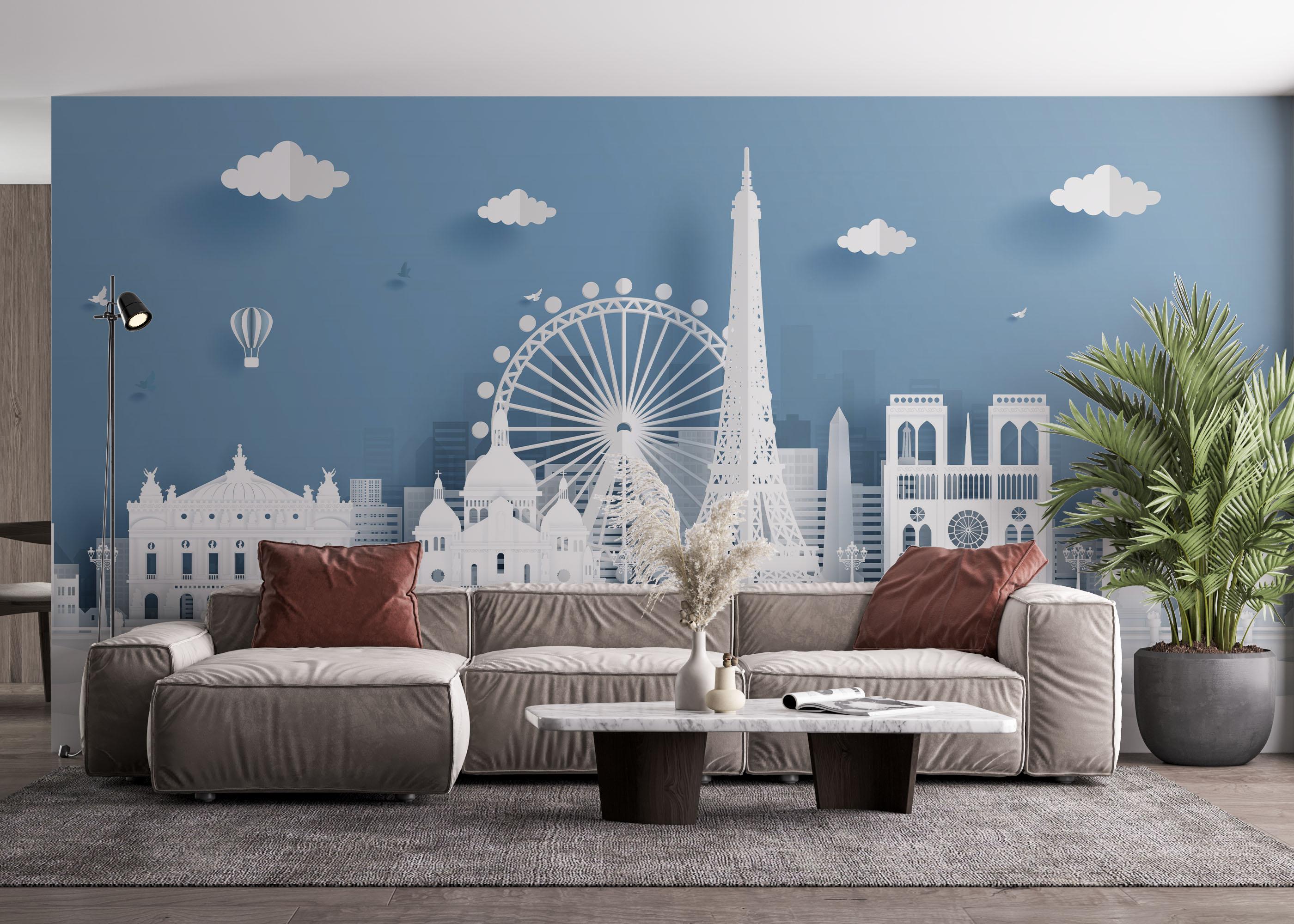 Fototapeta Paris 3d Art mockup 4
