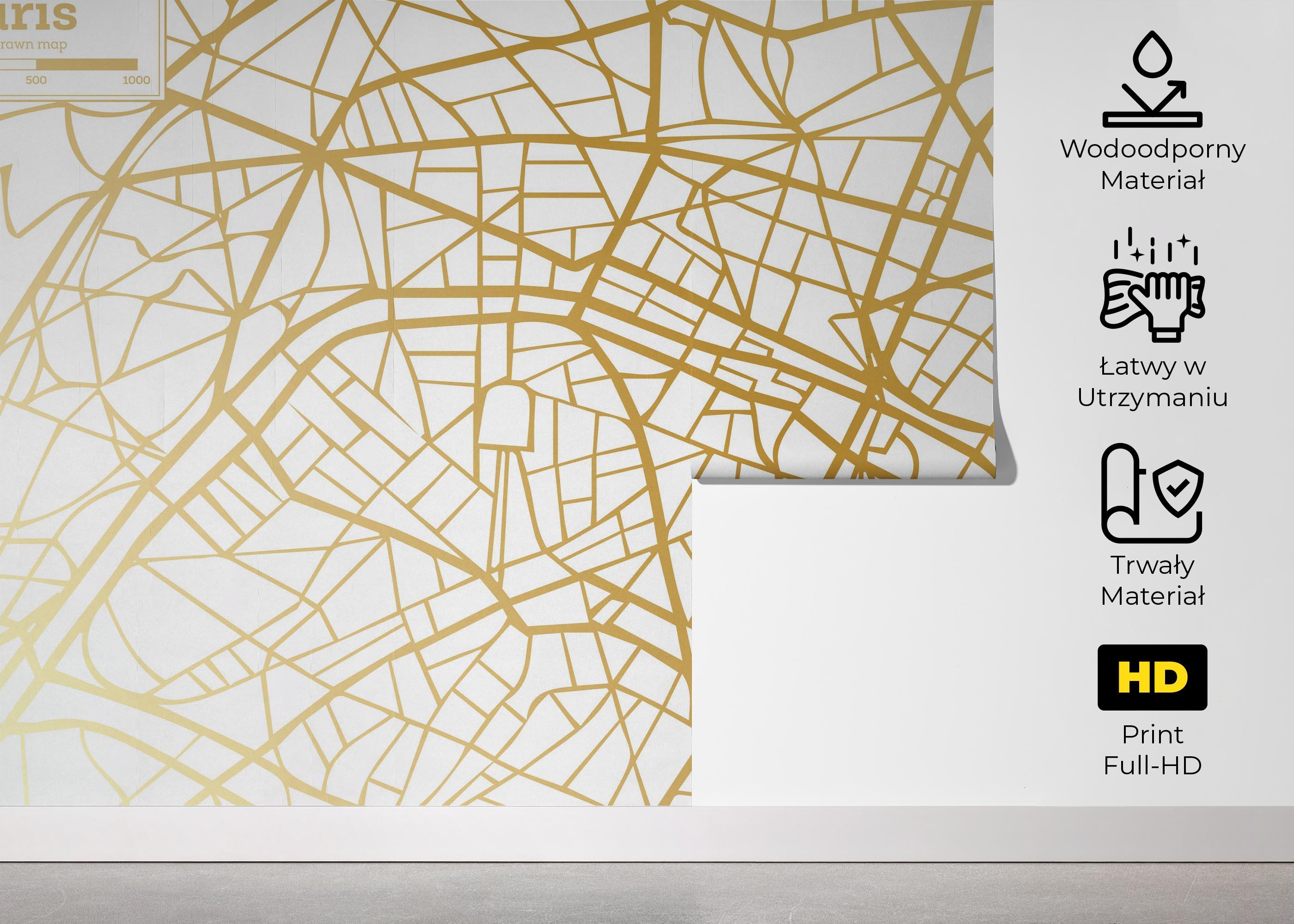 Fototapeta Gold City Paris mockup 5