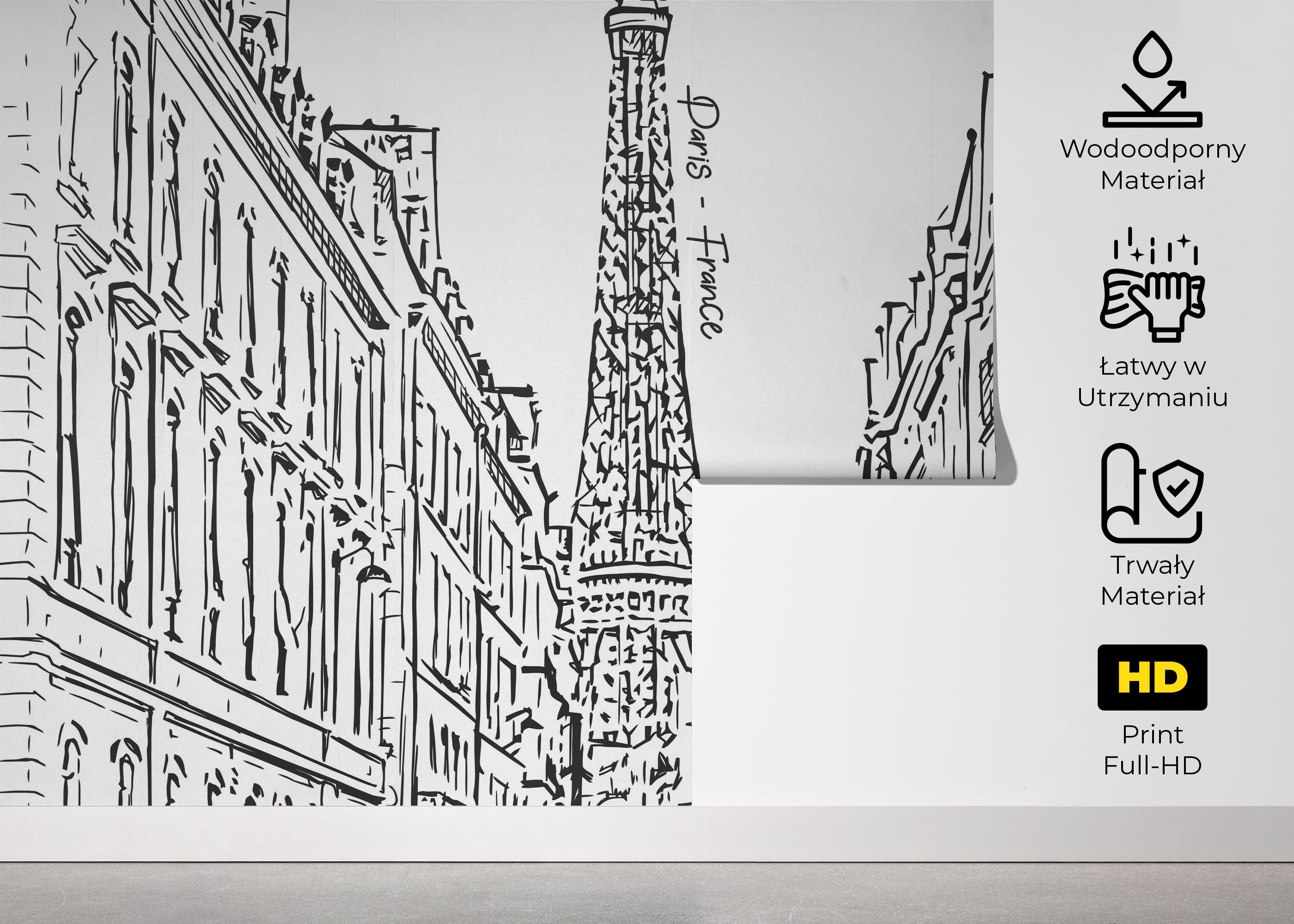Fototapeta Paris Nice Sketch mockup 5