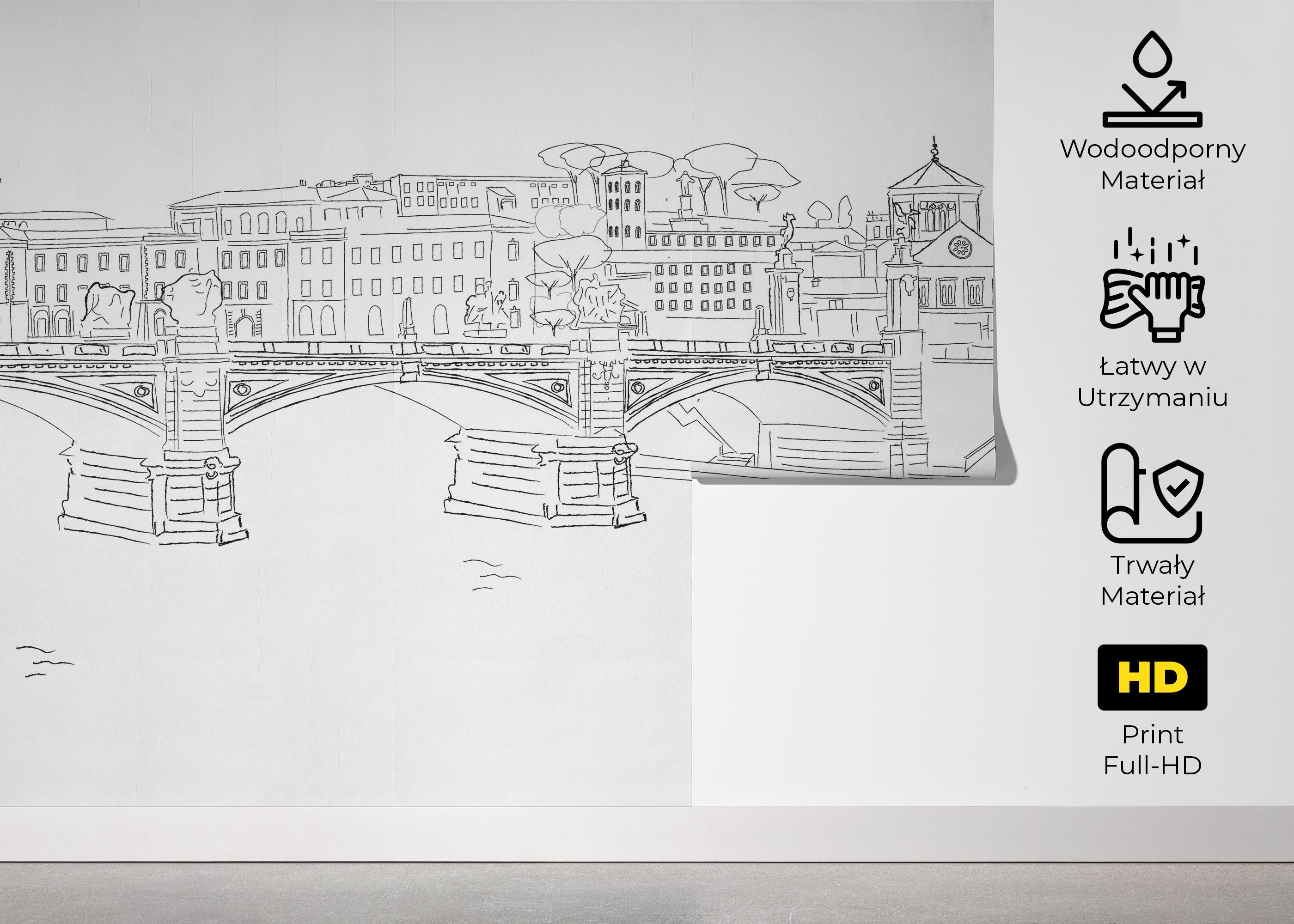 Fototapeta Sketch France mockup 5