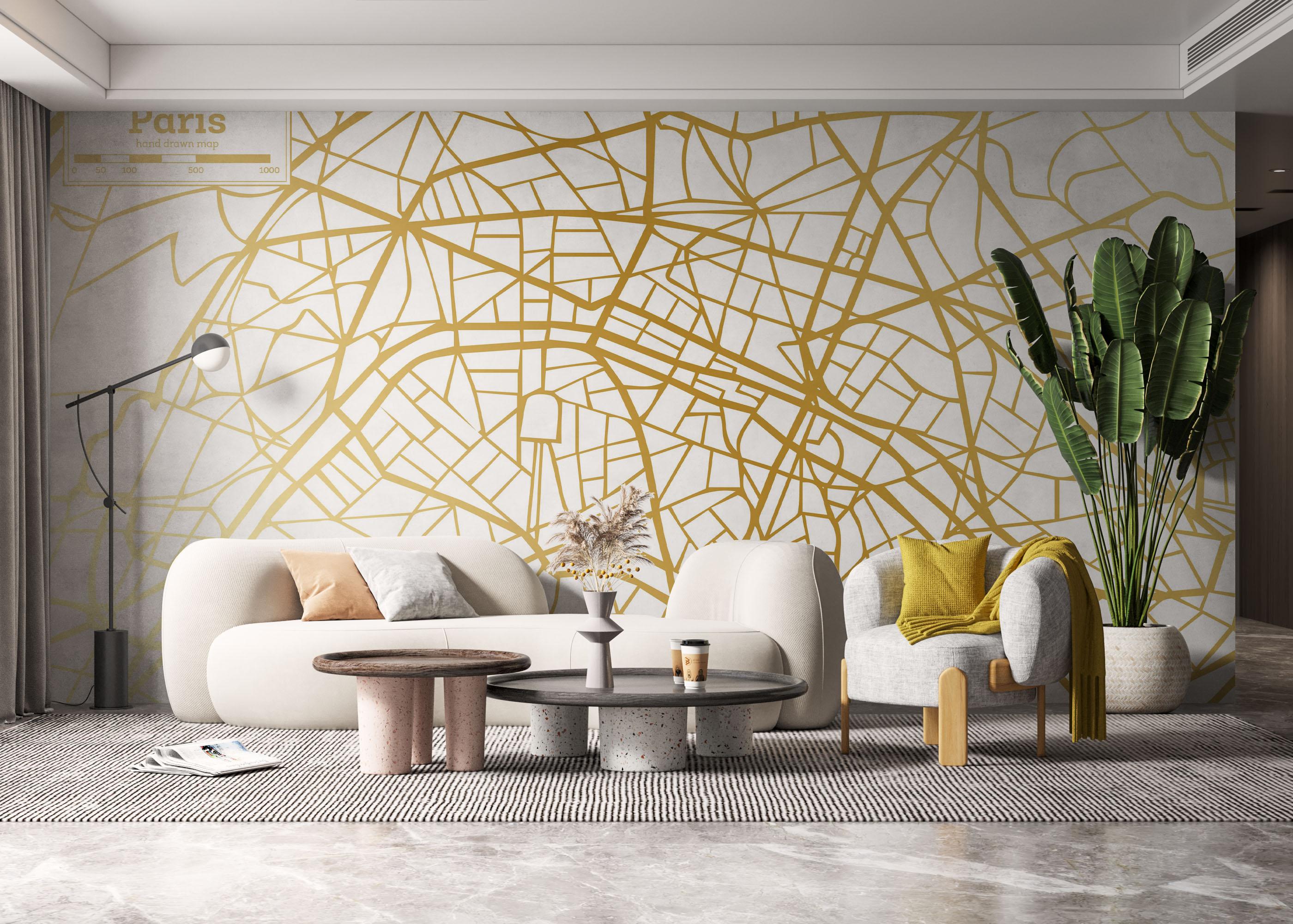 Fototapeta Gold City Paris mockup 6