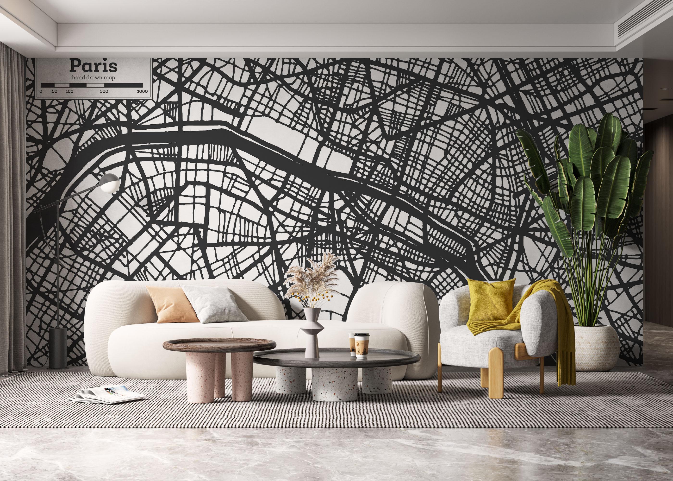 Fototapeta Paris City Map mockup 6