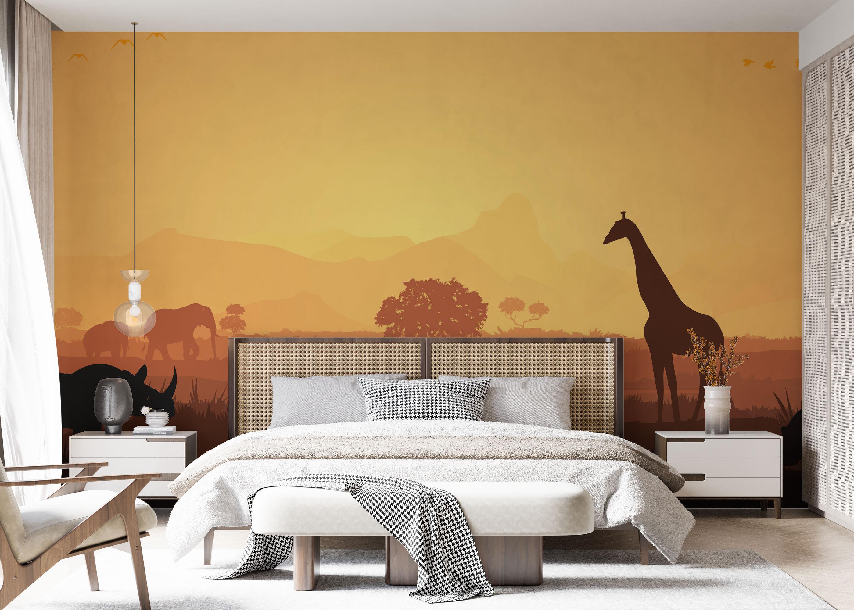 Fototapeta Animal Forest Shilouette mockup 7