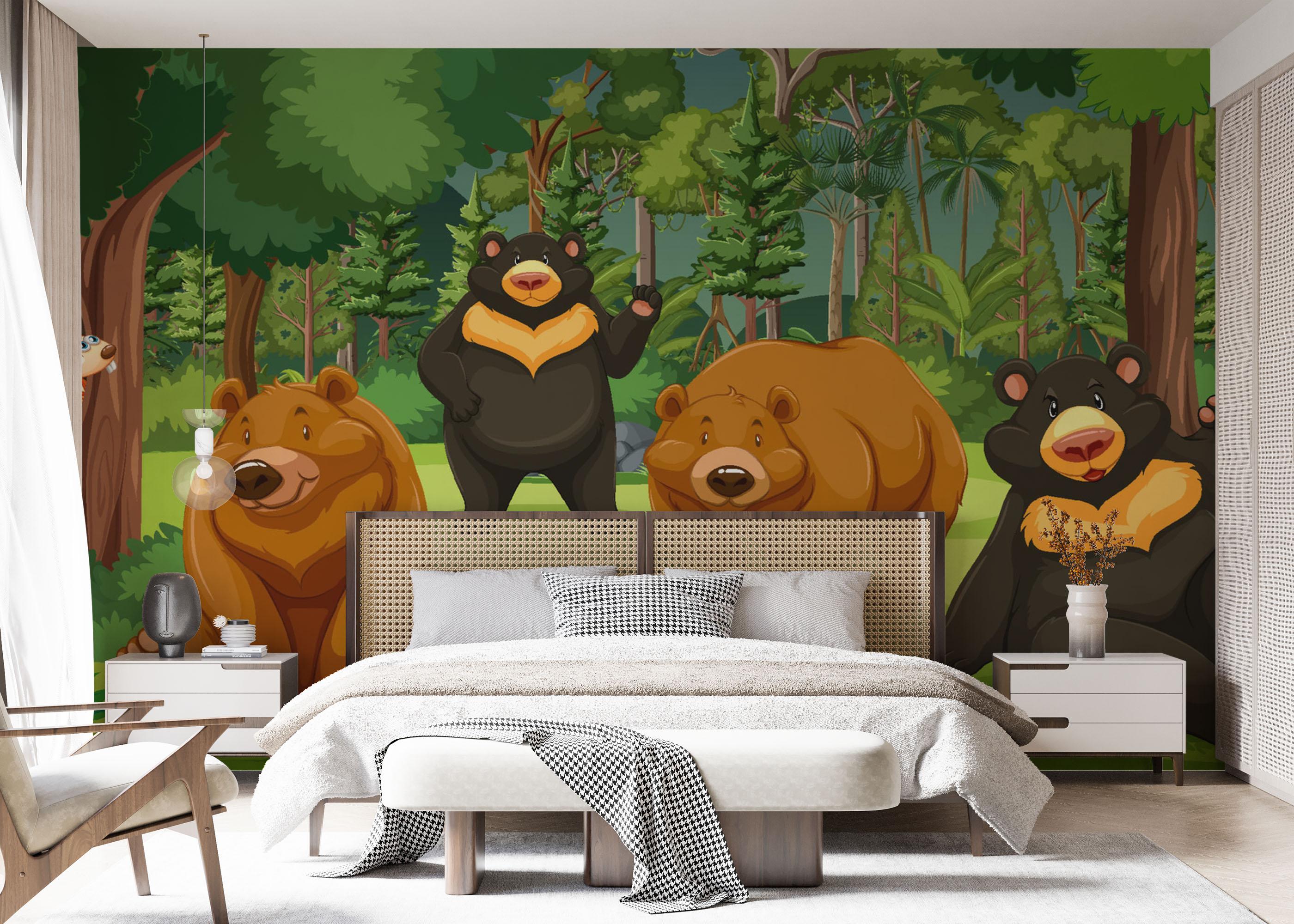 Fototapeta Bear Family mockup 7