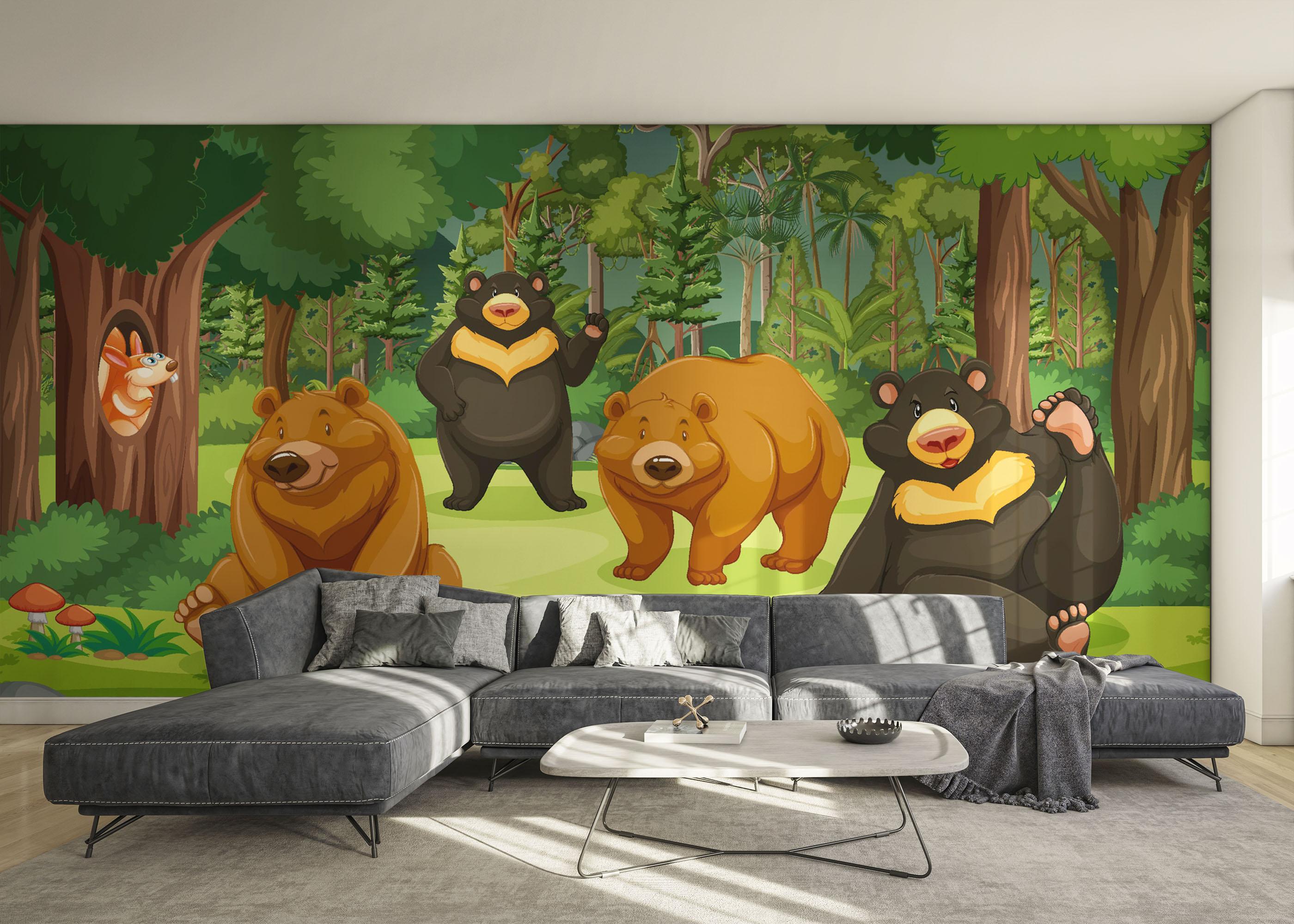 Fototapeta Bear Family mockup 0