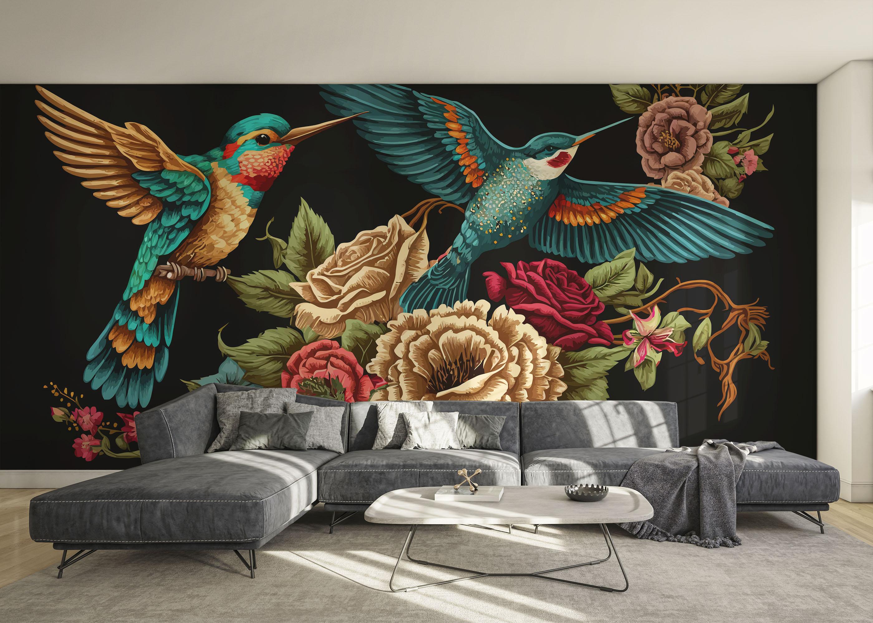 Fototapeta Blue Bird Art mockup 0