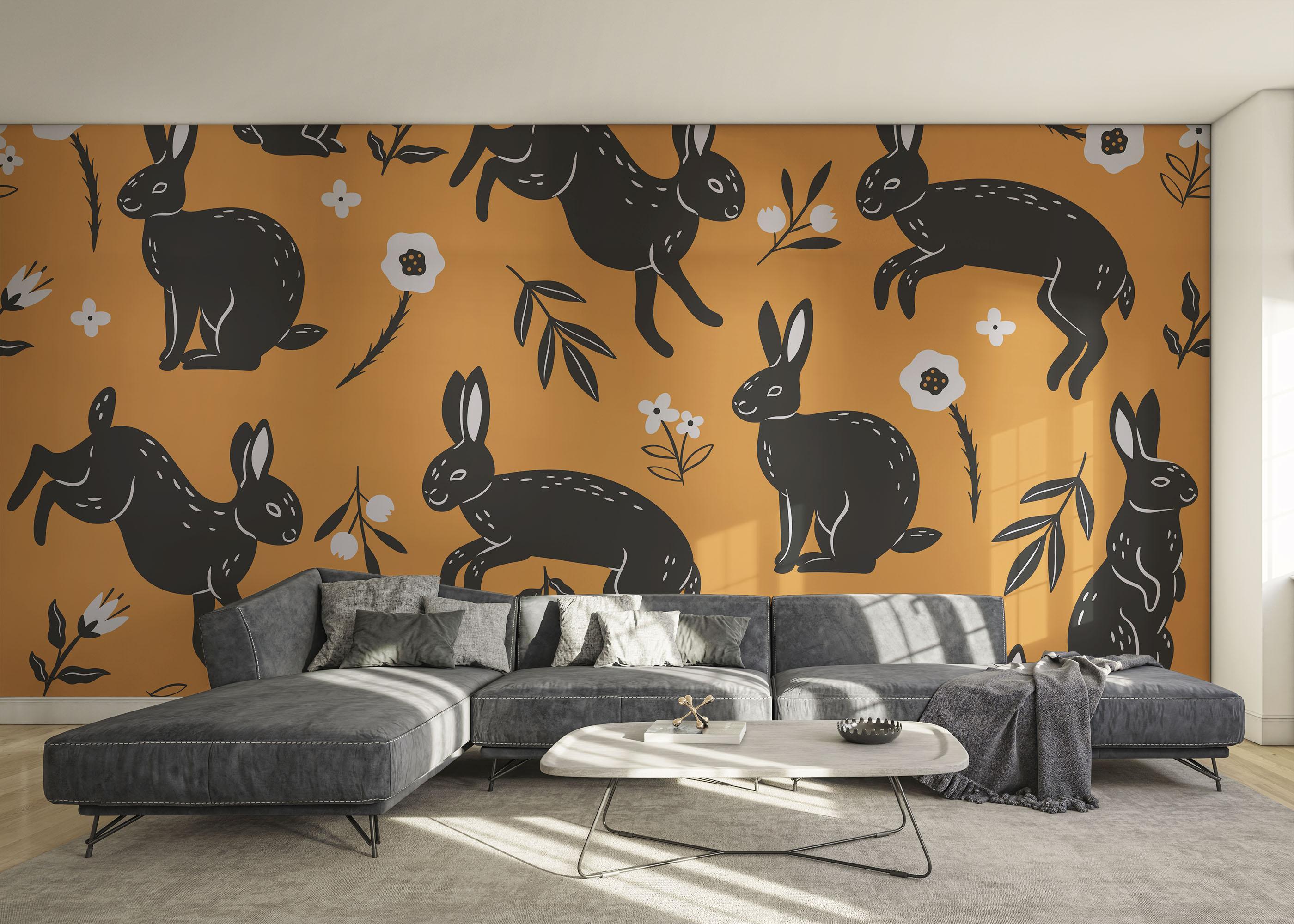 Fototapeta Bunny Pattern Art mockup 0