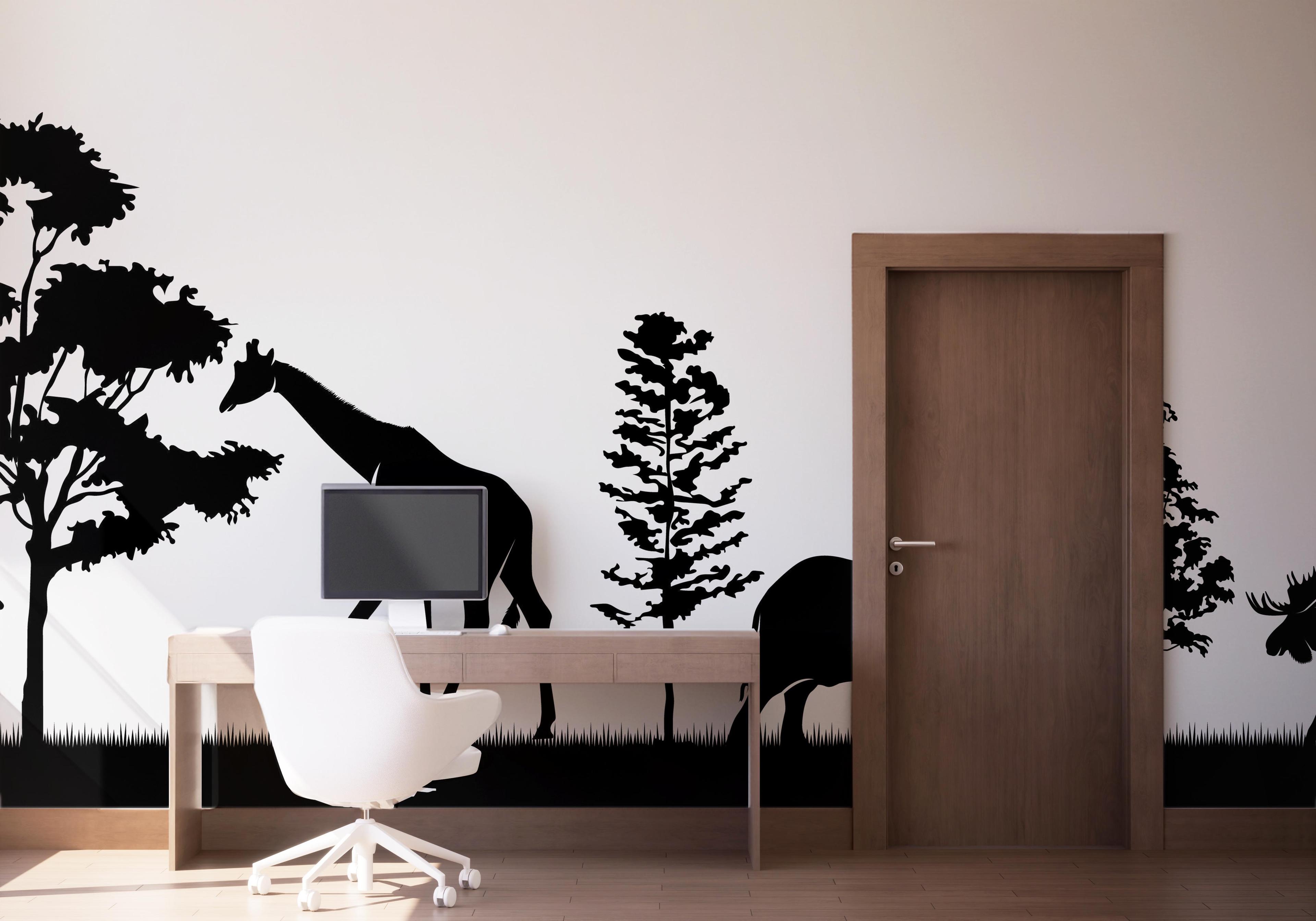 Fototapeta Animal Shilouette mockup 1