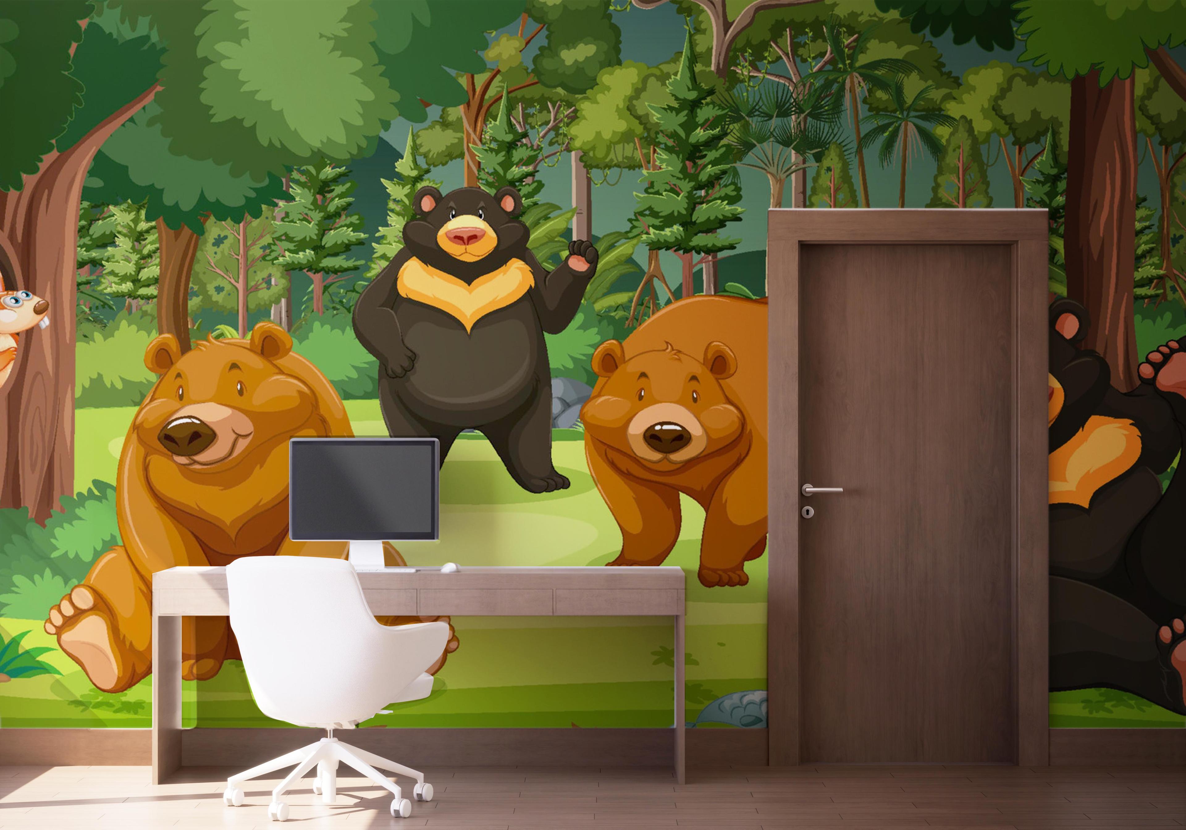 Fototapeta Bear Family mockup 1