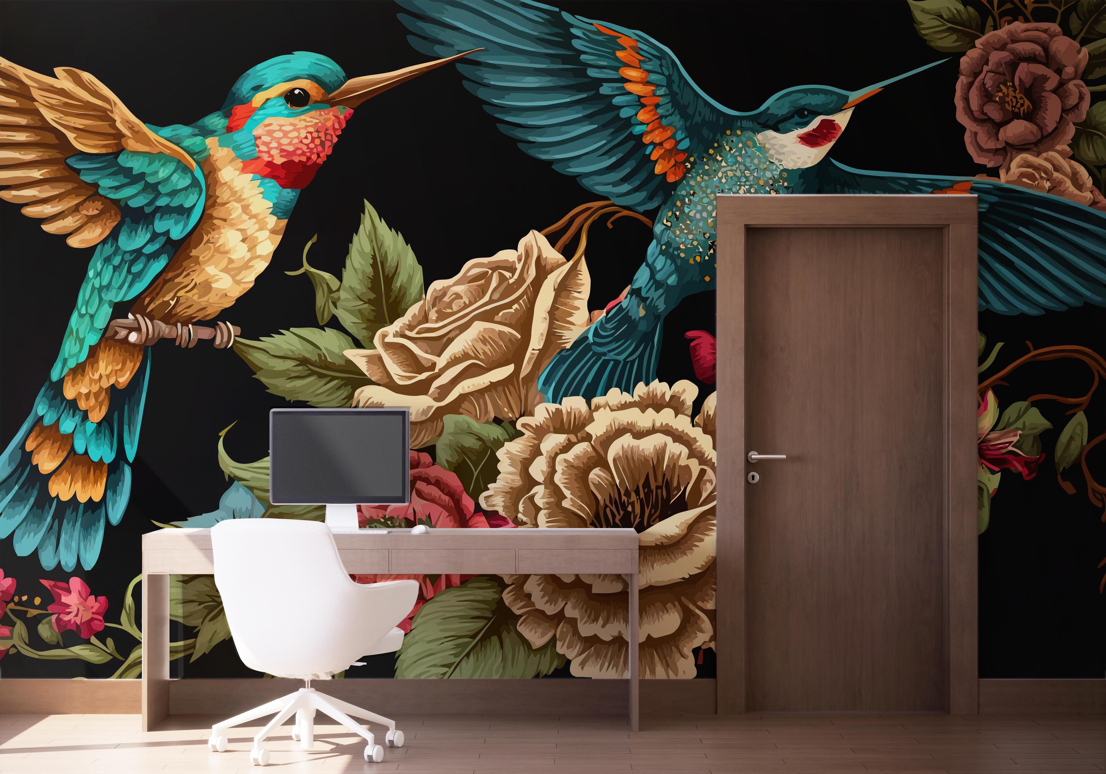 Fototapeta Blue Bird Art mockup 1