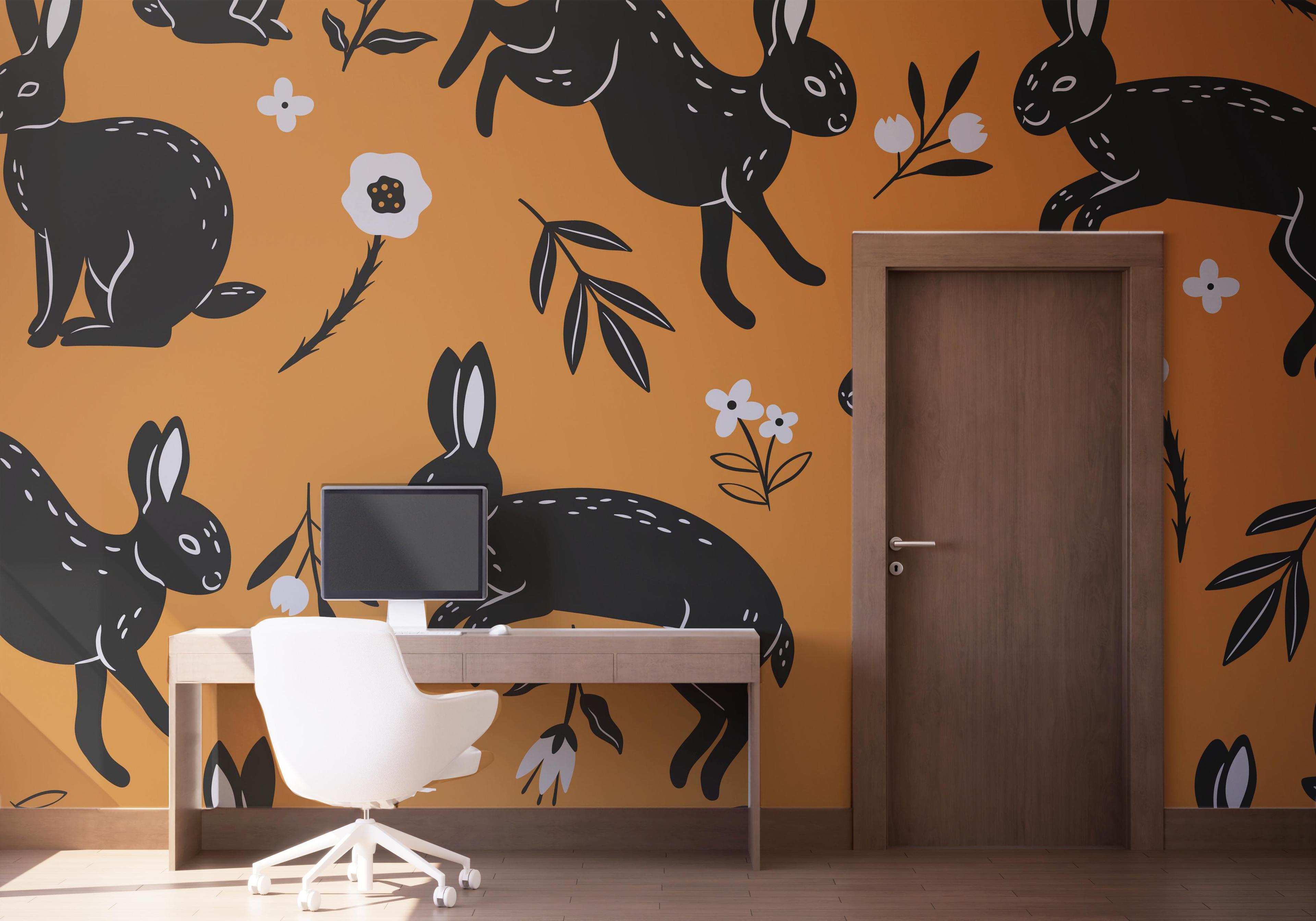 Fototapeta Bunny Pattern Art mockup 1