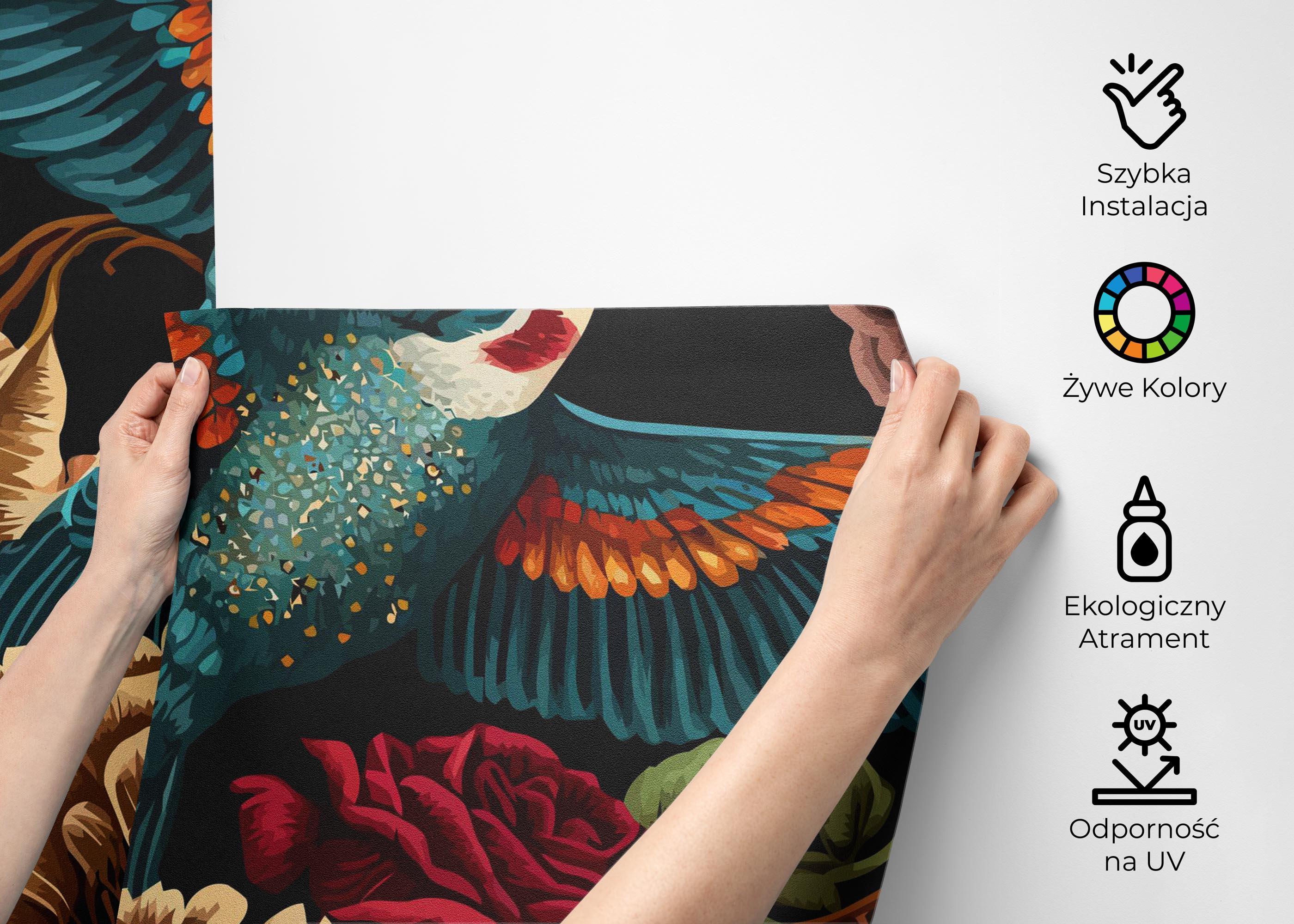 Fototapeta Blue Bird Art mockup 2