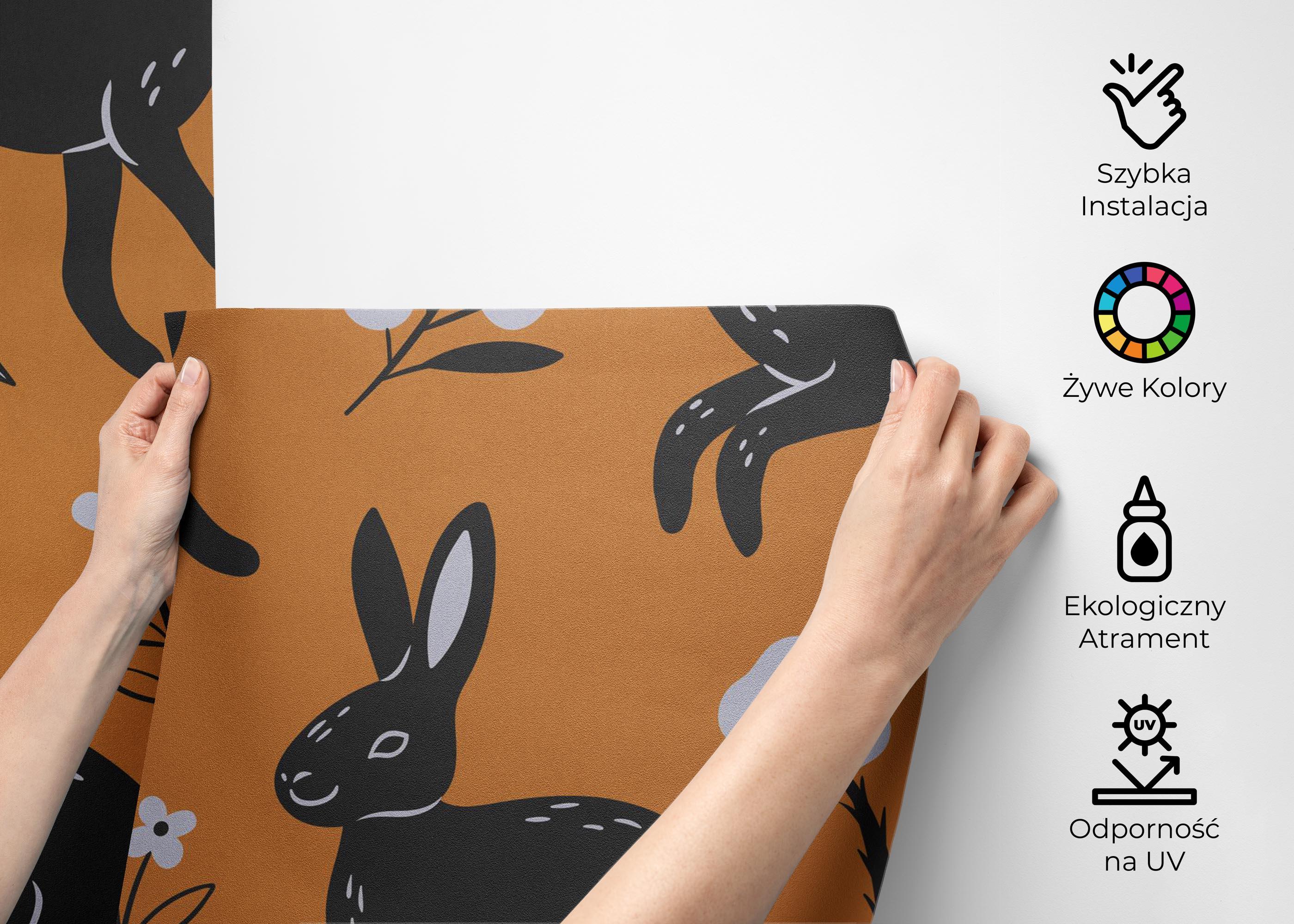 Fototapeta Bunny Pattern Art mockup 2