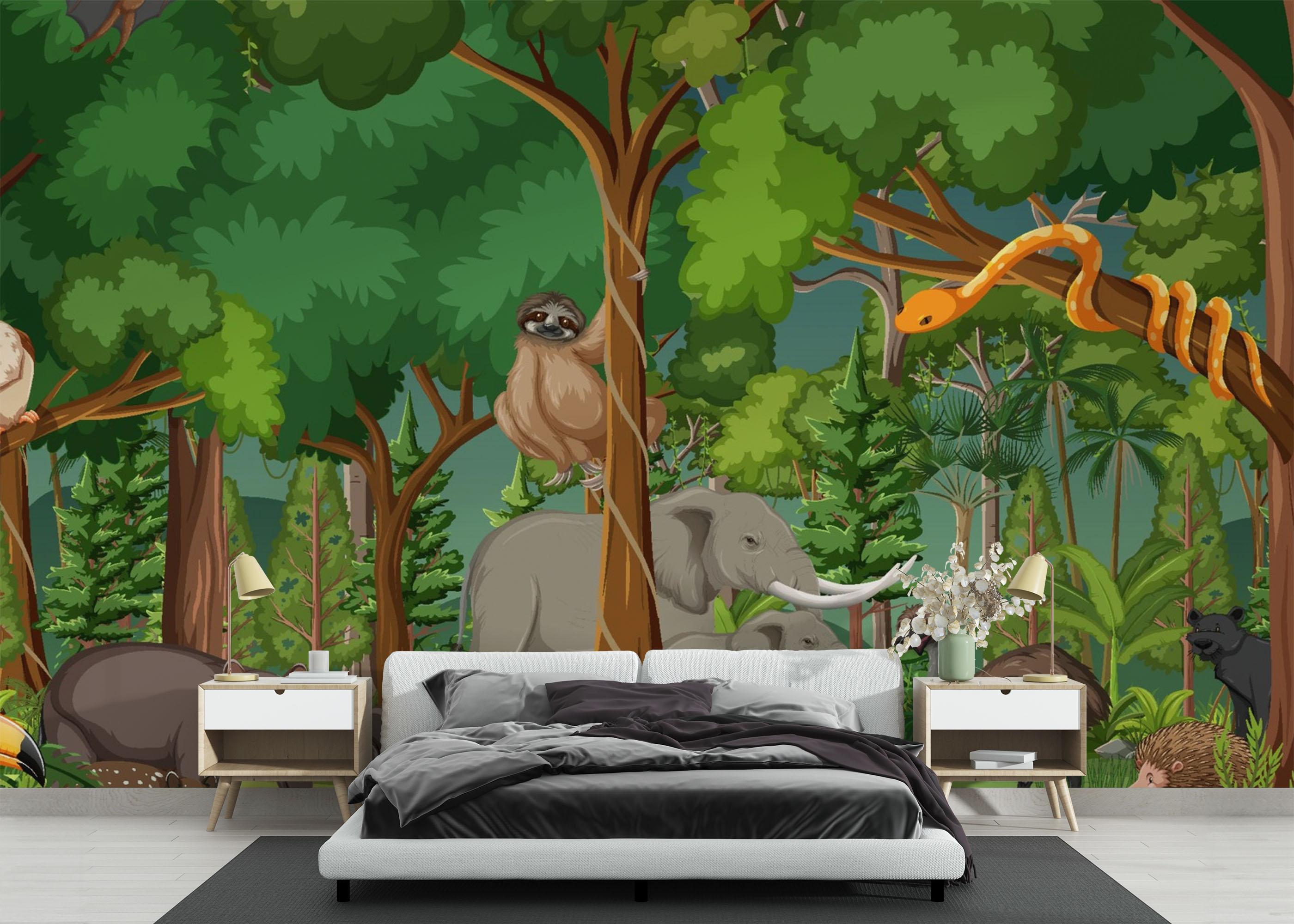 Fototapeta Animal Forest Kids mockup 3