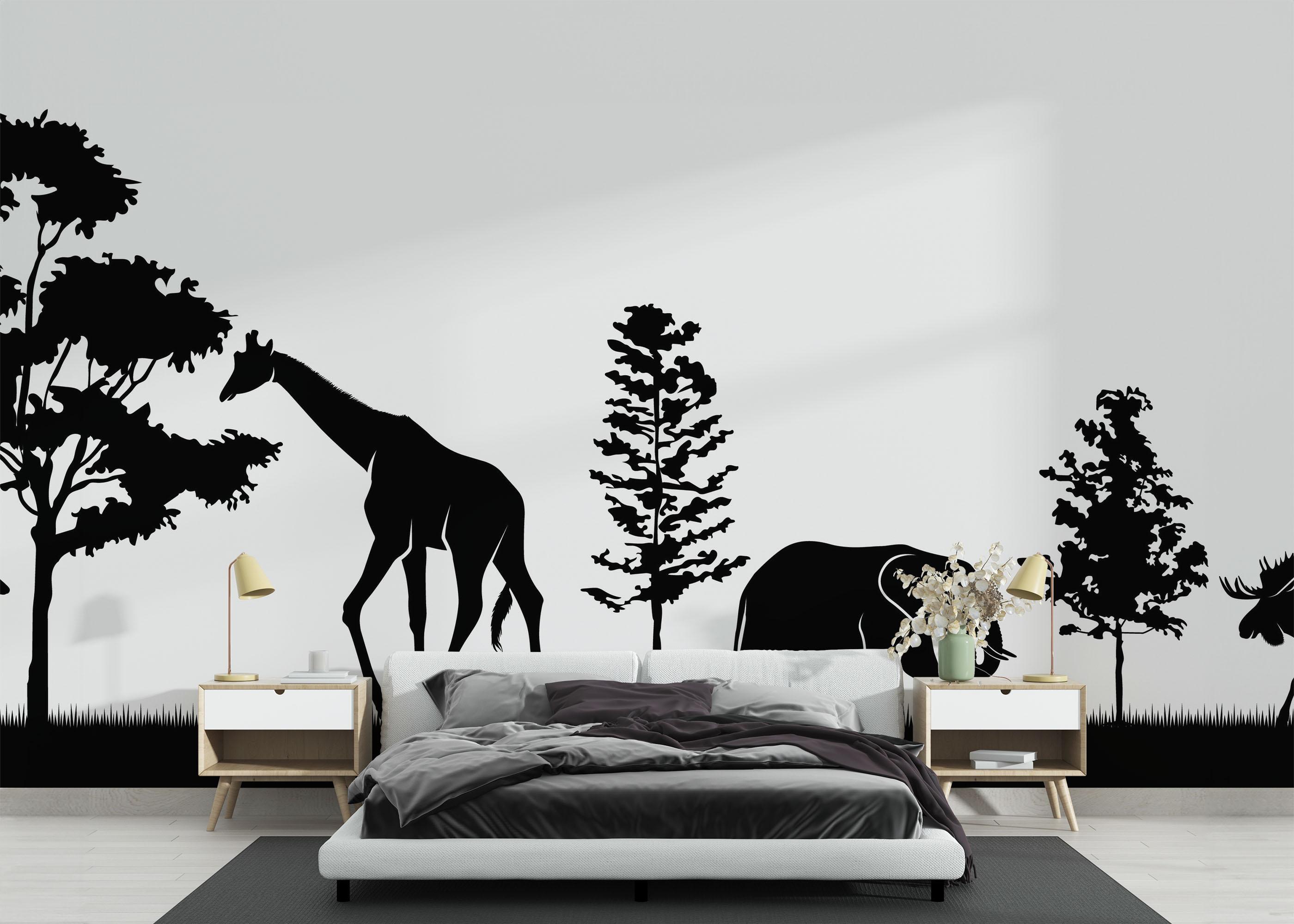 Fototapeta Animal Shilouette mockup 3