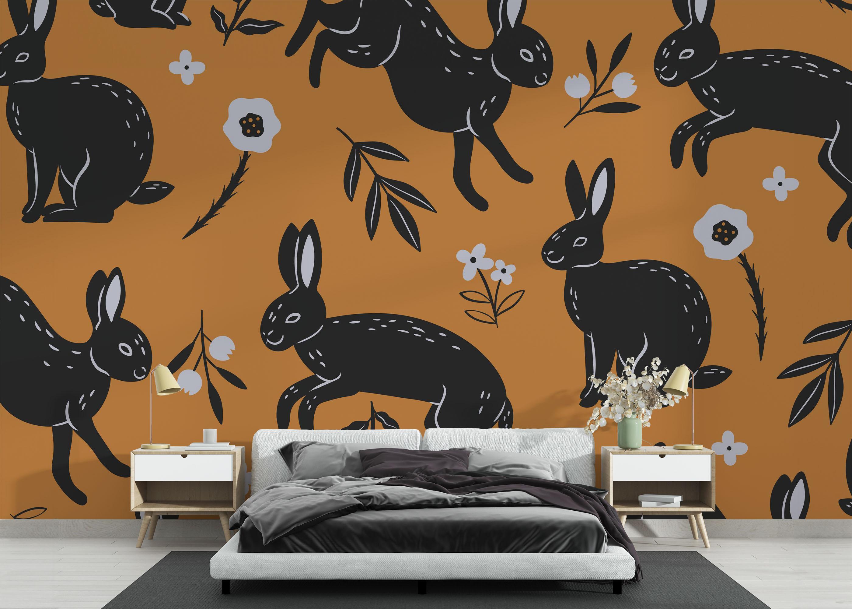 Fototapeta Bunny Pattern Art mockup 3