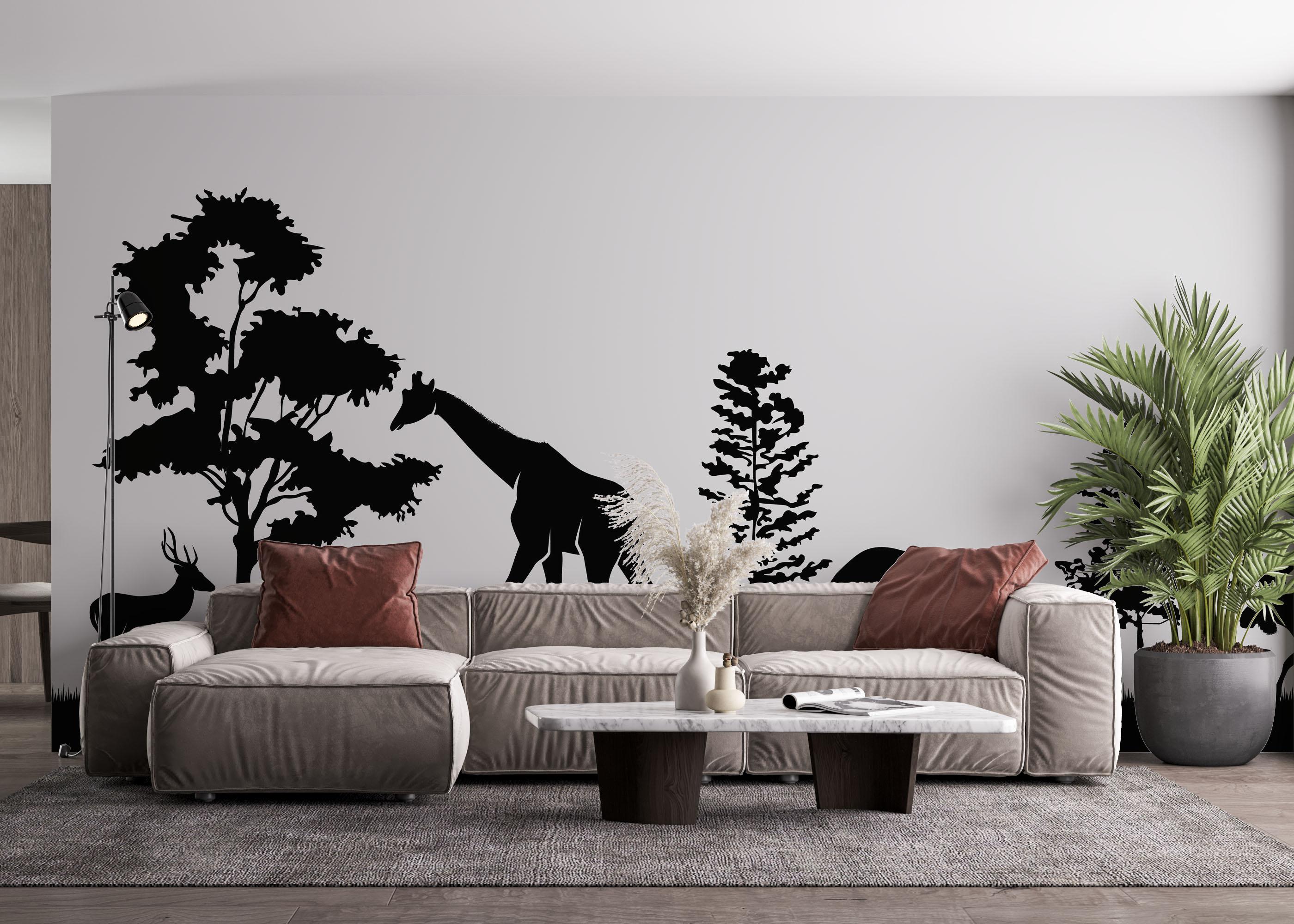 Fototapeta Animal Shilouette mockup 4