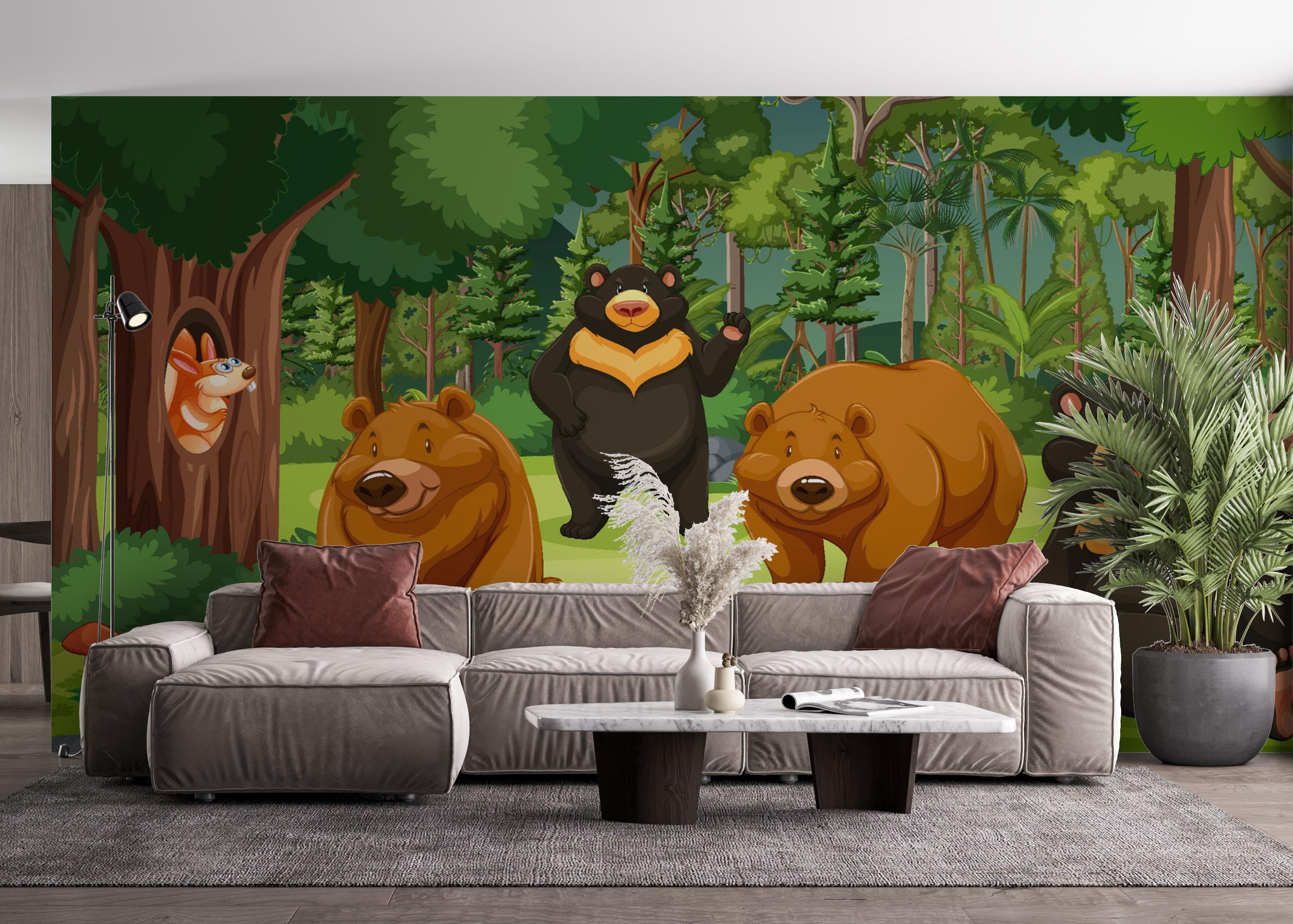 Fototapeta Bear Family mockup 4